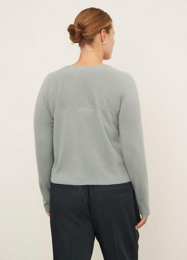 Cashmere Shell Button Cardigan image number 3