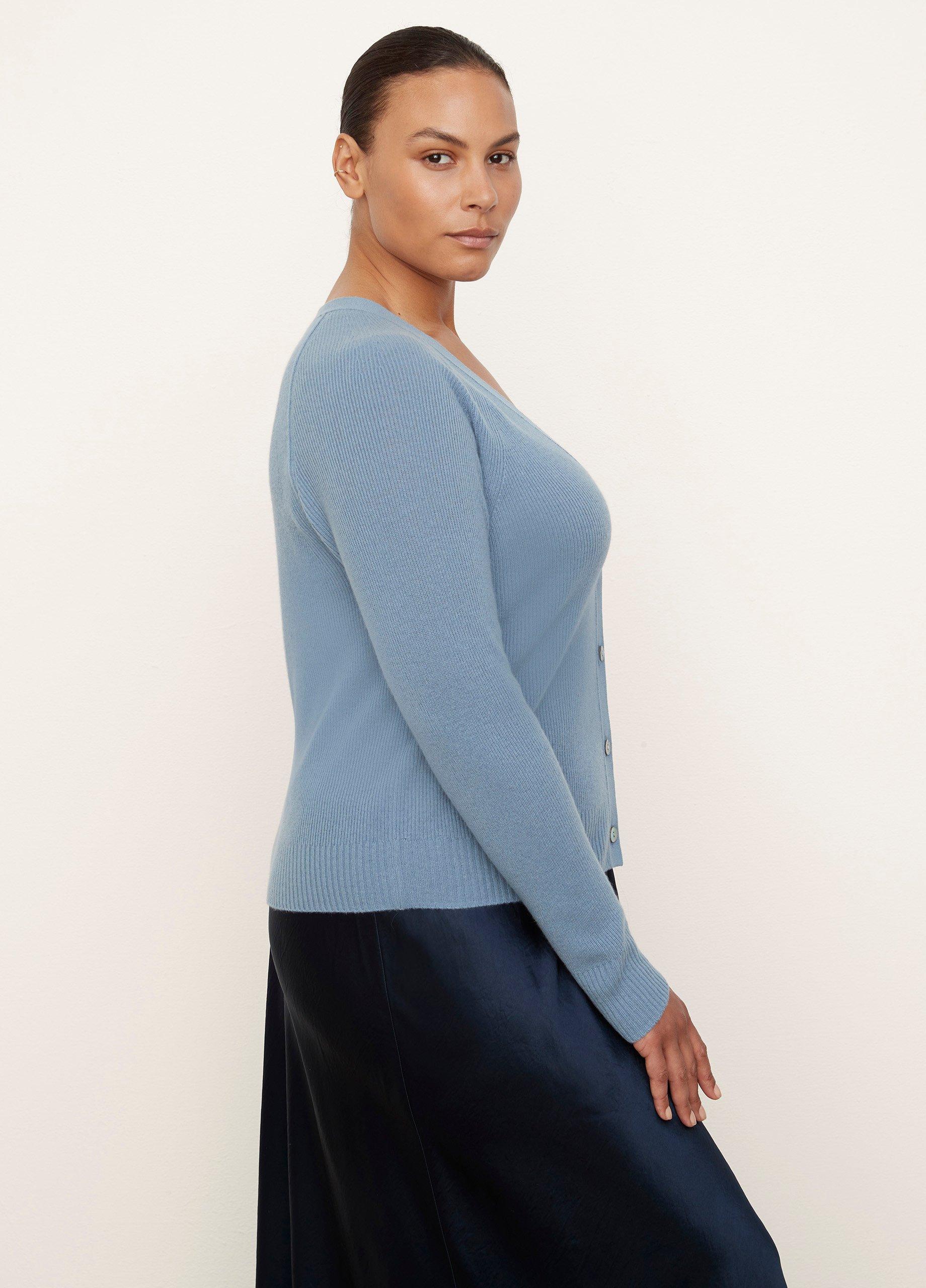 Cashmere Ribbed Raglan Cardigan image number 2