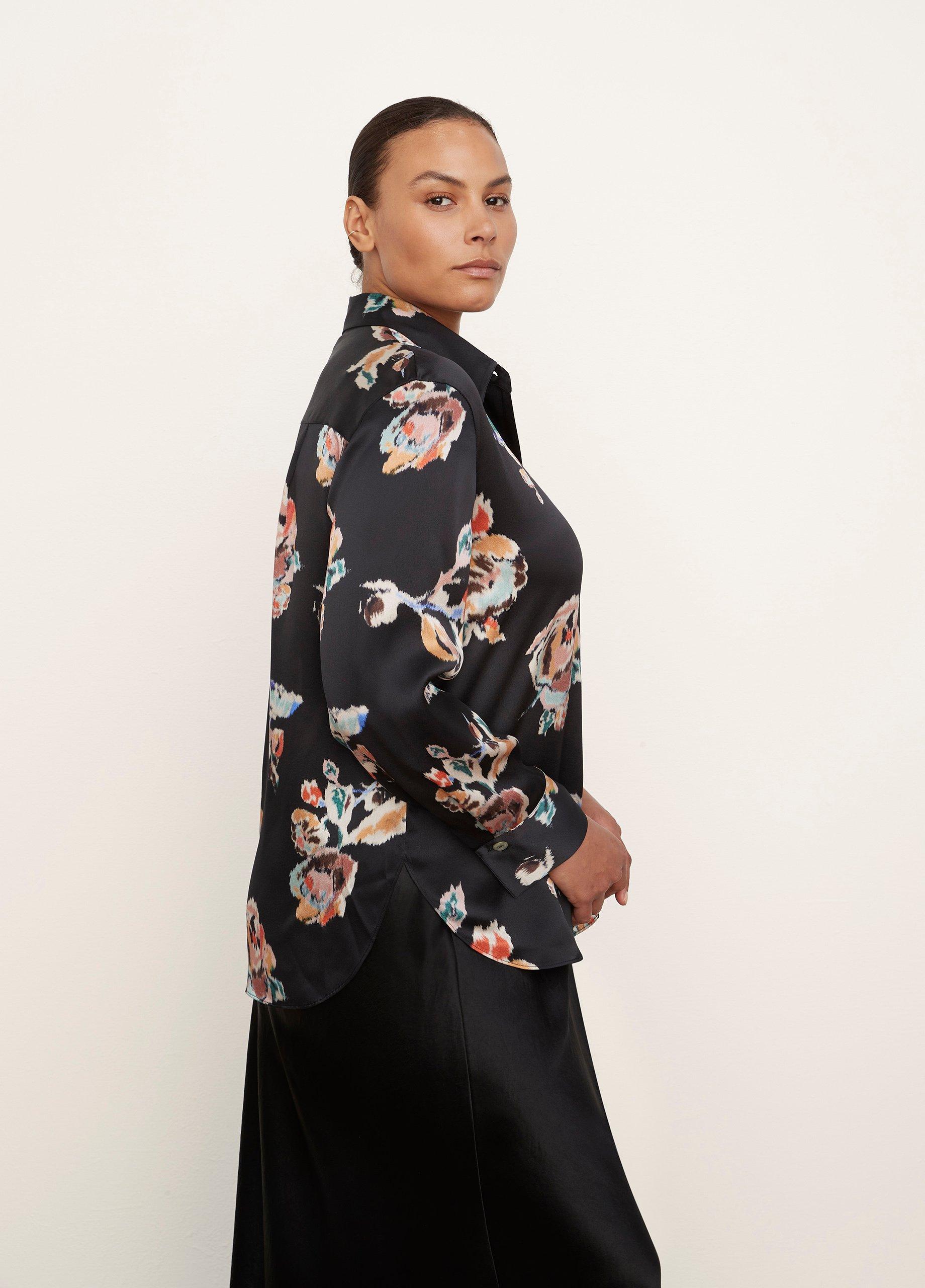 Flutter-Sleeve V-Neck Popover Shirt image number 2