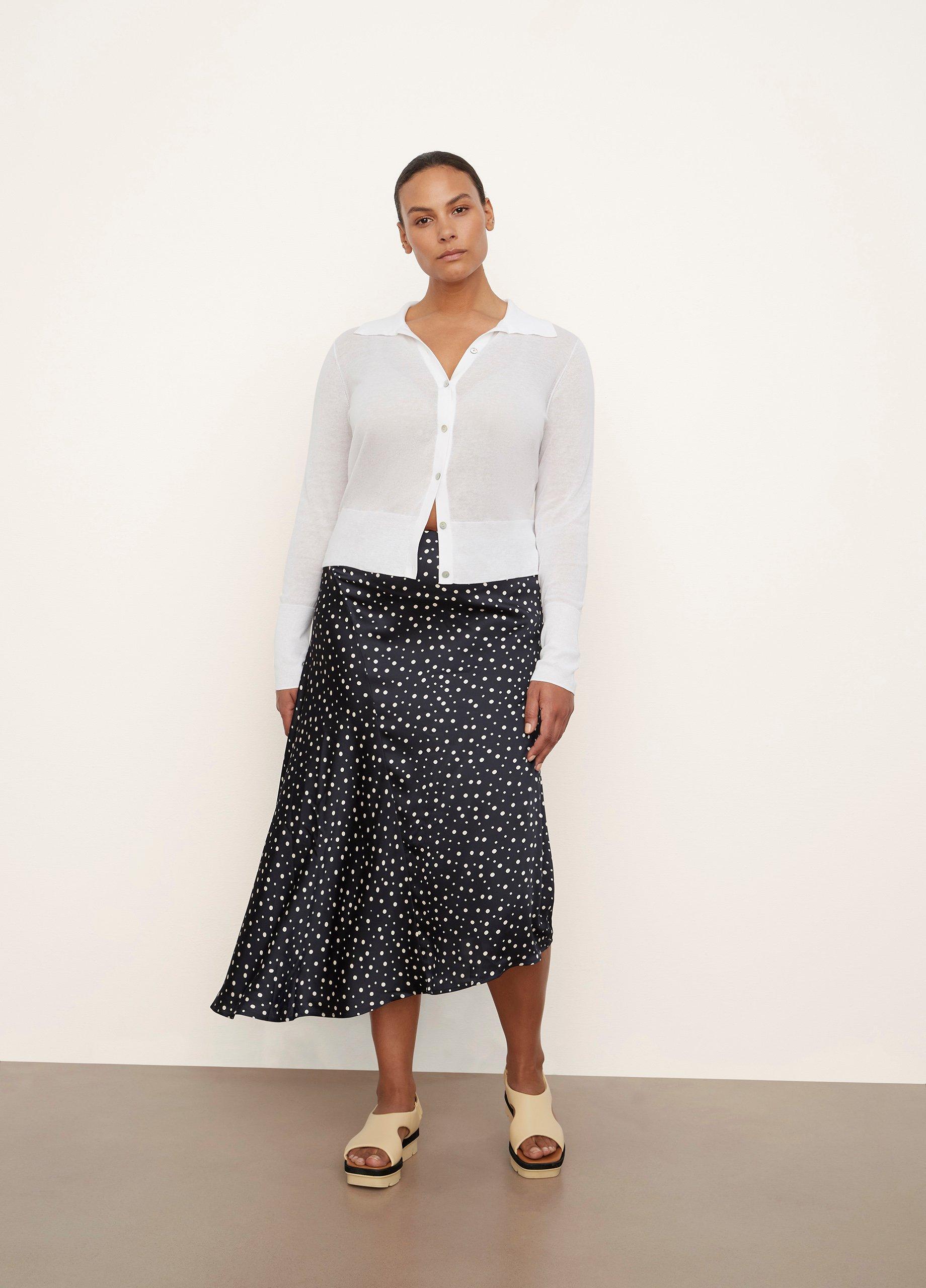 Tossed Dot Draped Knot Skirt image number 0