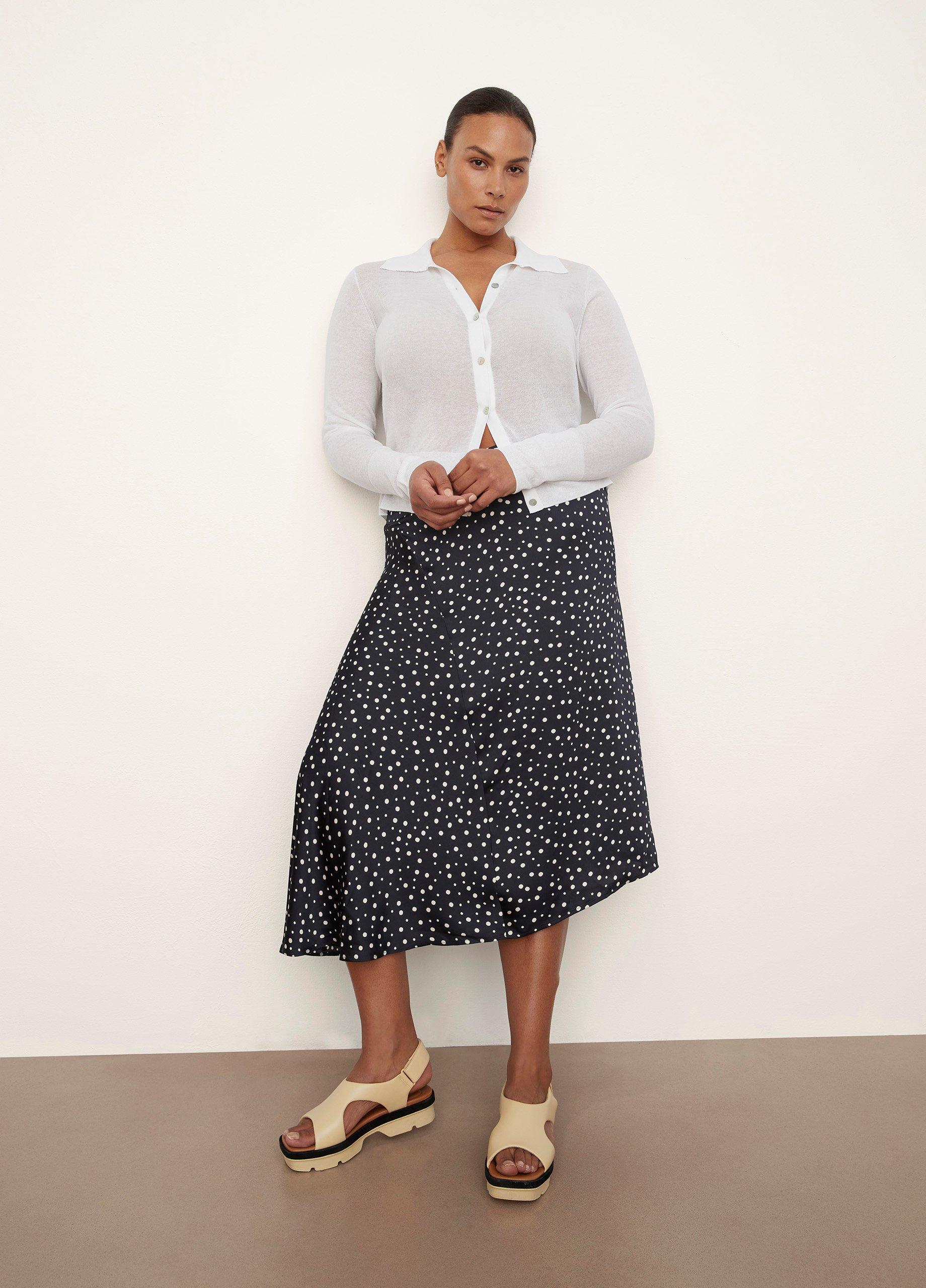 Tossed Dot Draped Knot Skirt image number 1