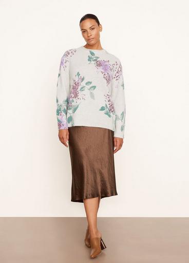 Lilac Floral Print Sweater image number 0
