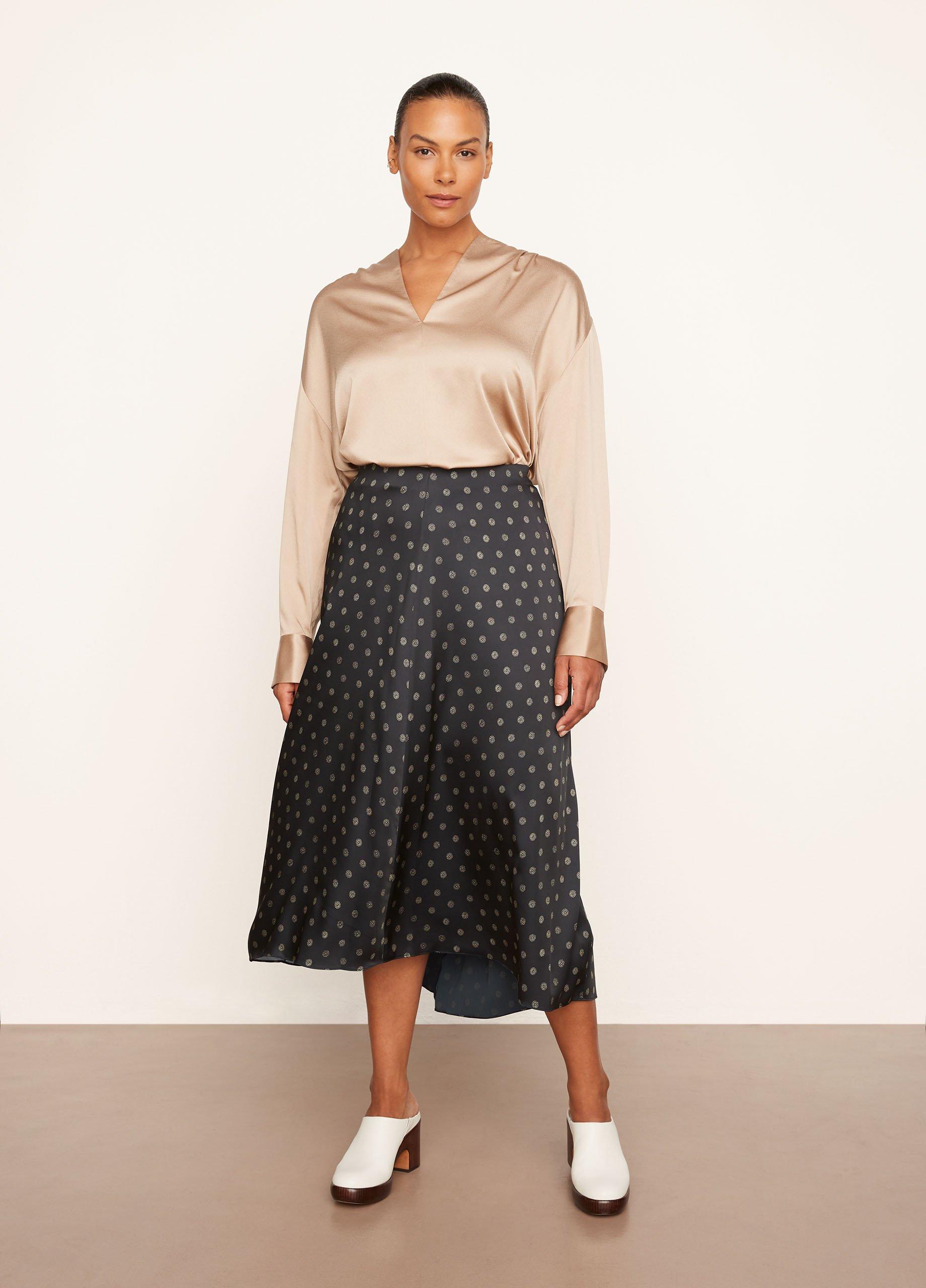 Sun Dot Draped Slip Skirt image number 0
