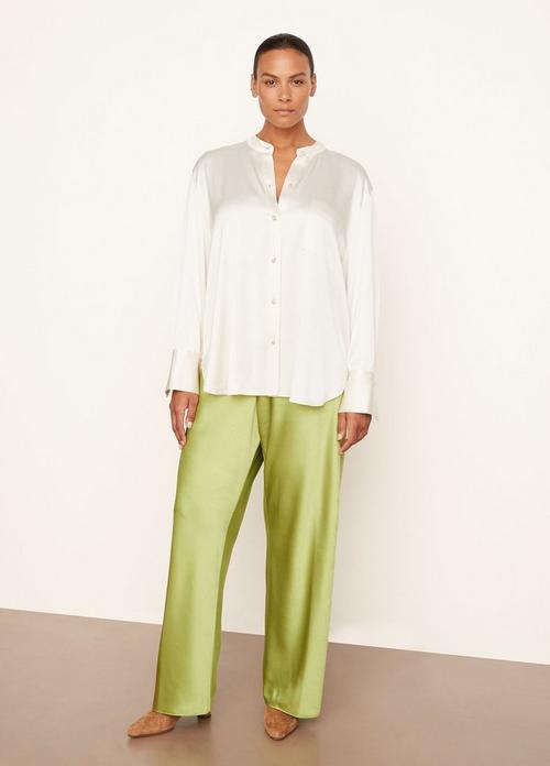 Relaxed Band Collar Shirt