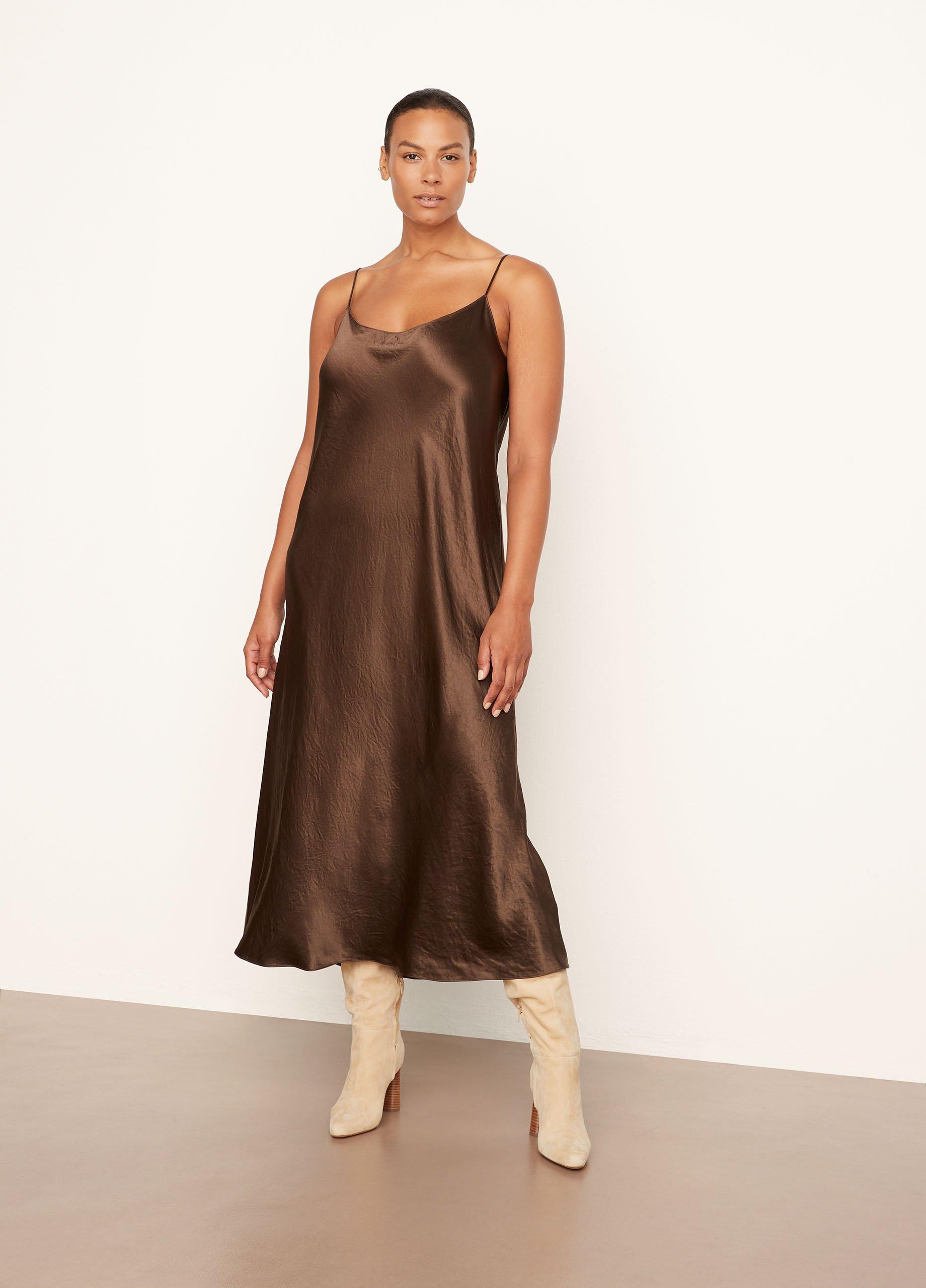 Vince silk 2025 slip dress