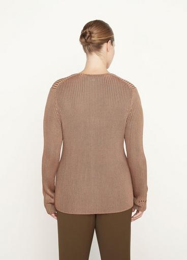 Ribbed Button Cardigan image number 3