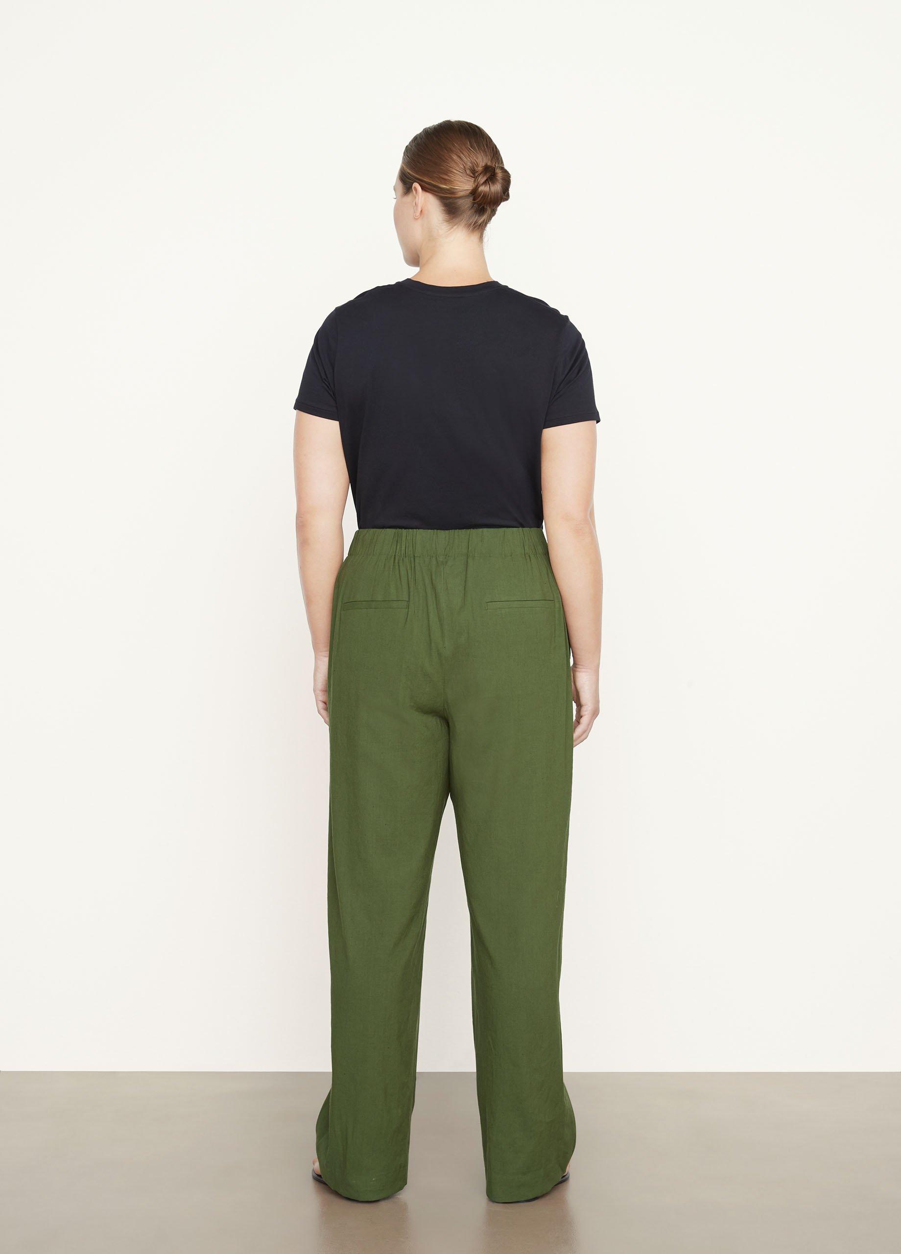 Linen-blend Pull-on Pants