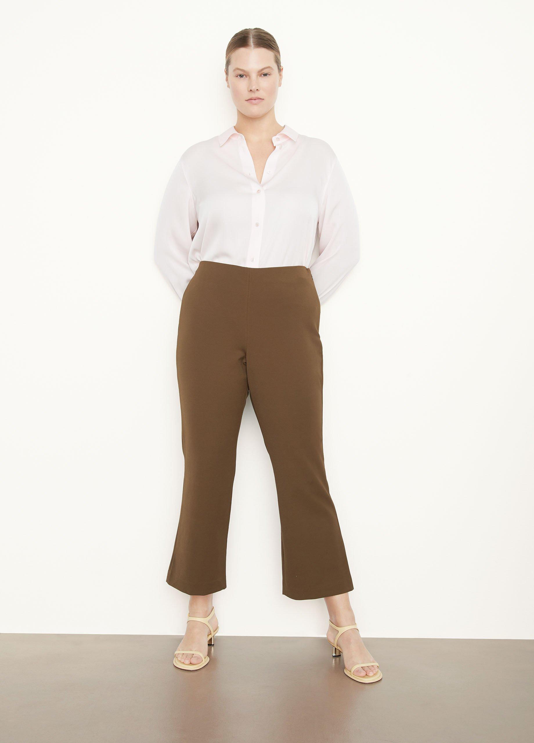 Brown Flared Lounge Pants by Vince on Sale