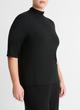 Relaxed Elbow-Sleeve Mock Neck T-Shirt image number 2