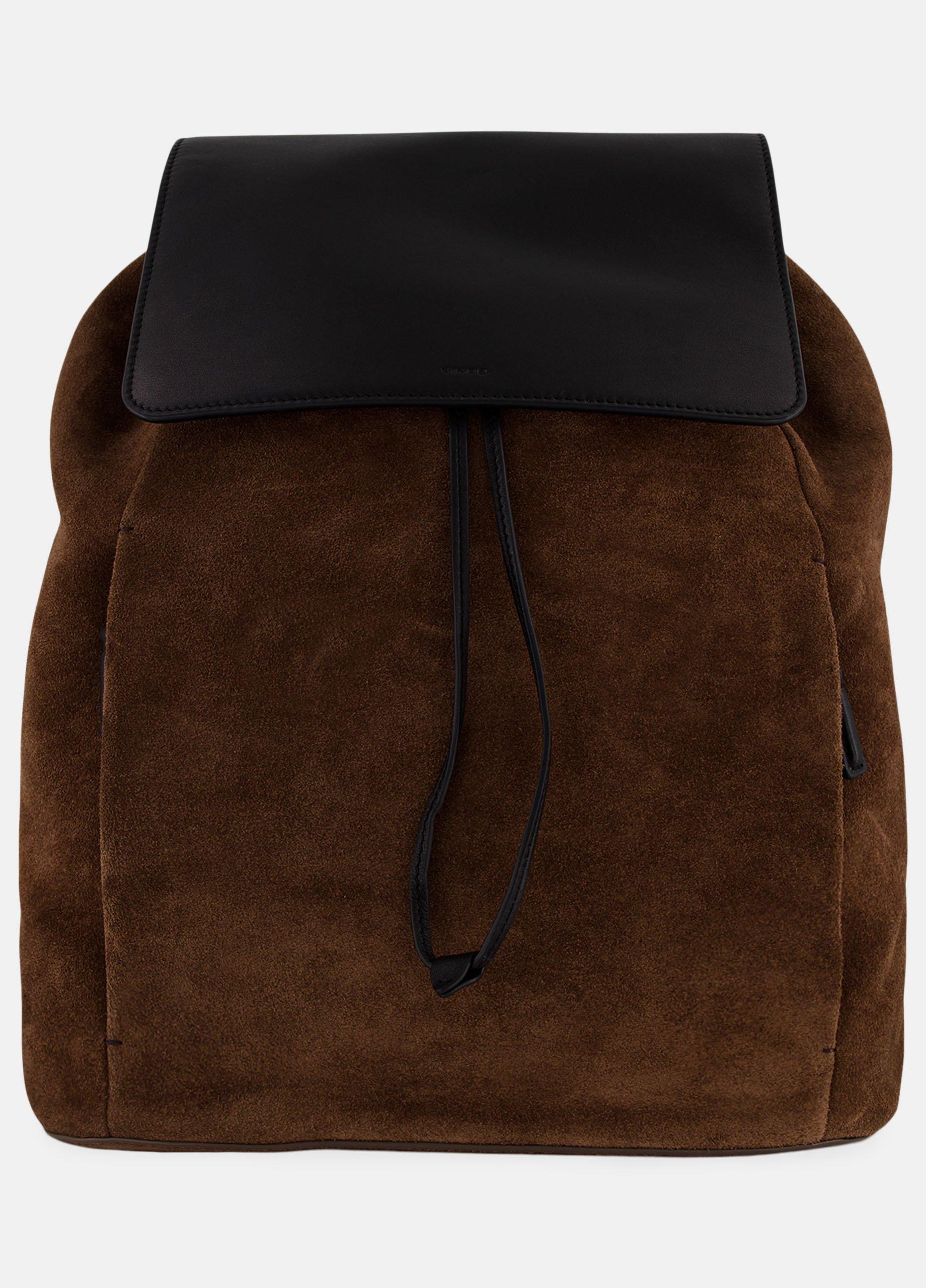 Drayton Suede Flap Backpack