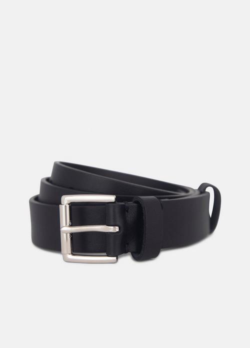 Men's 30mm Leather Double-Loop Belt