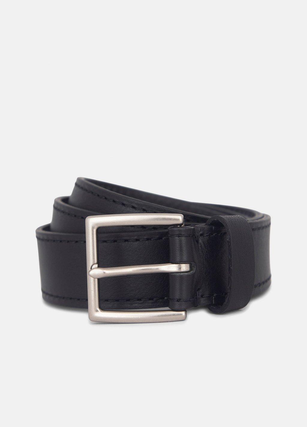 Men'S 35mm Stitched Leather Belt by Vince