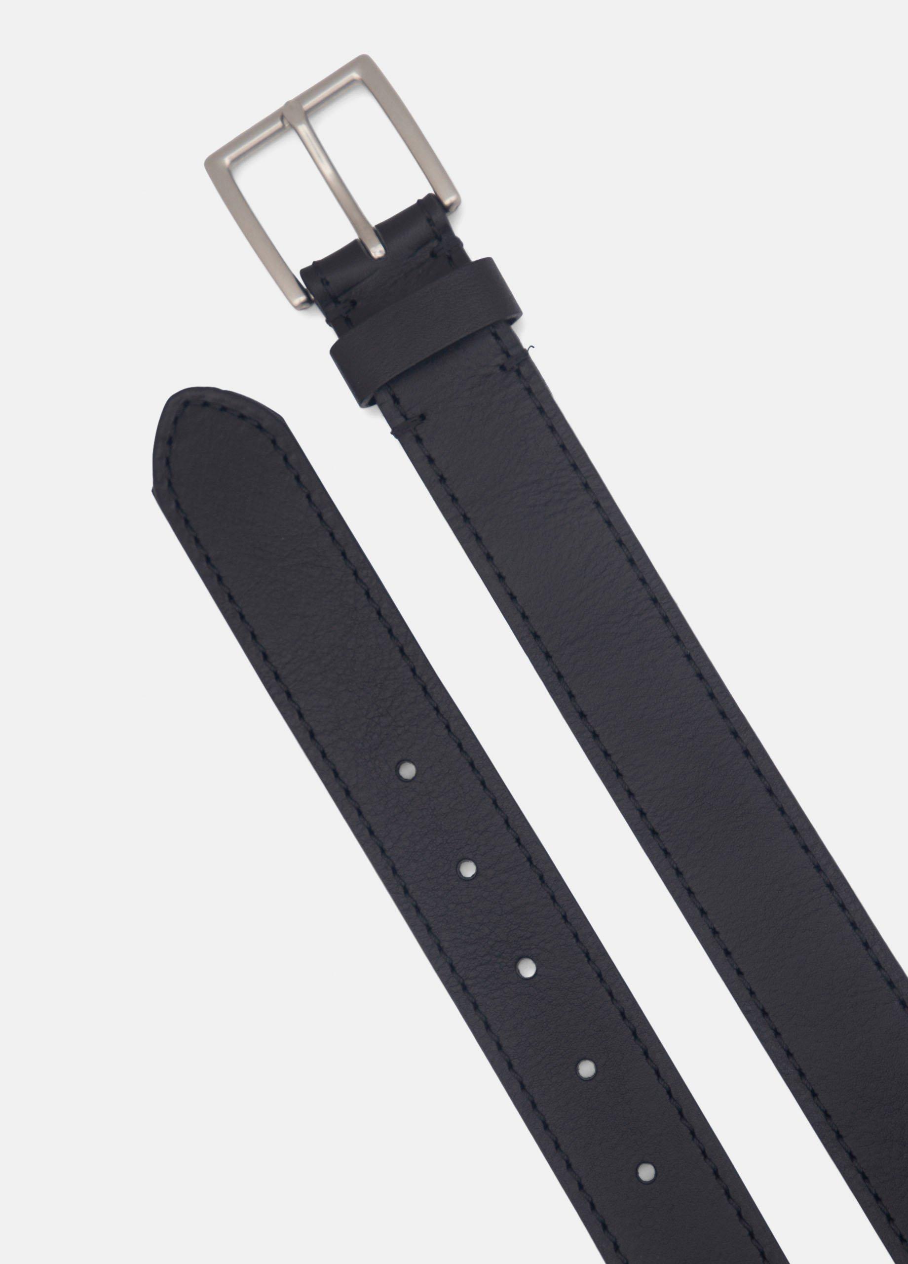 Men's 35mm Stitched Leather Belt image number 2