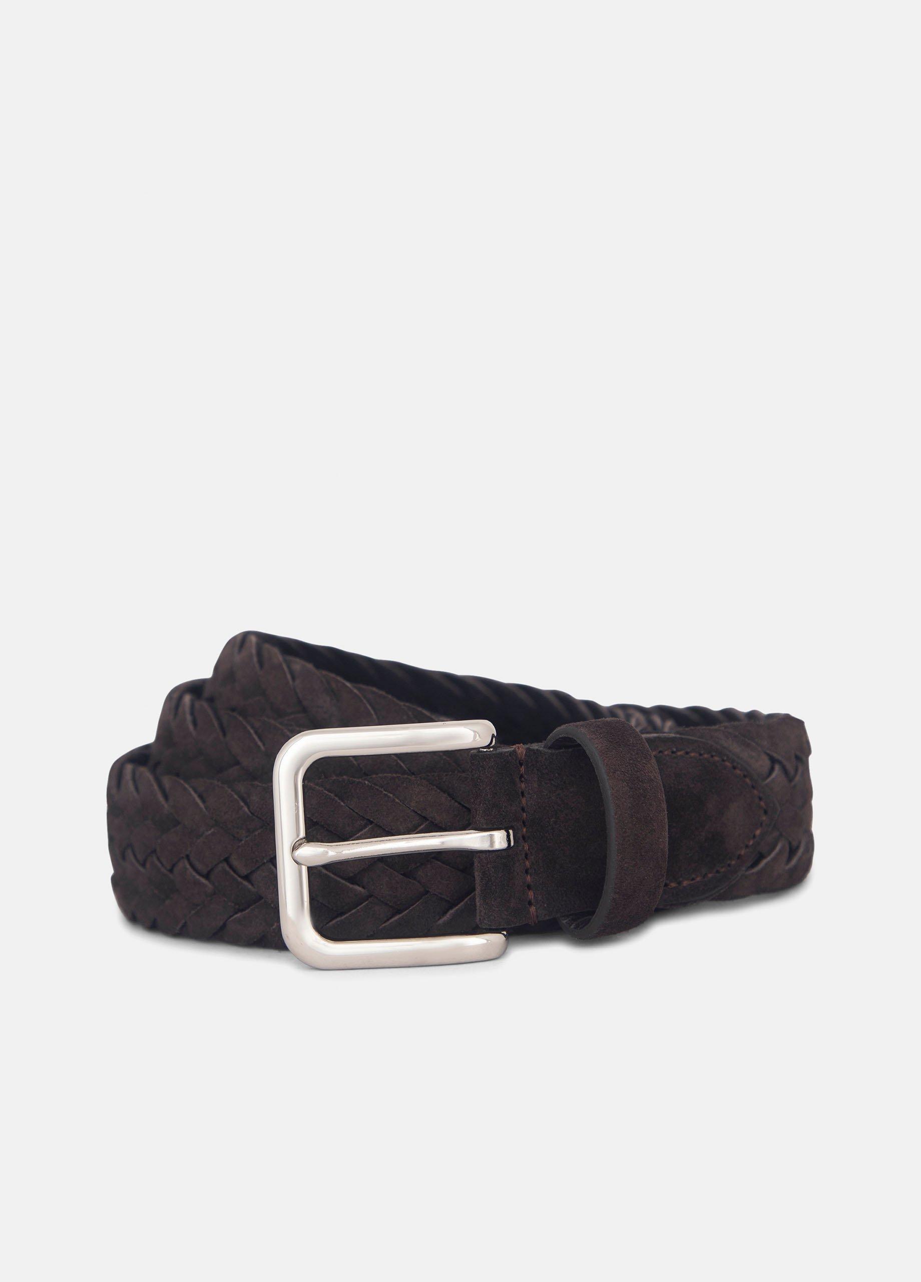 Men's 35mm Woven Suede Belt image number 0