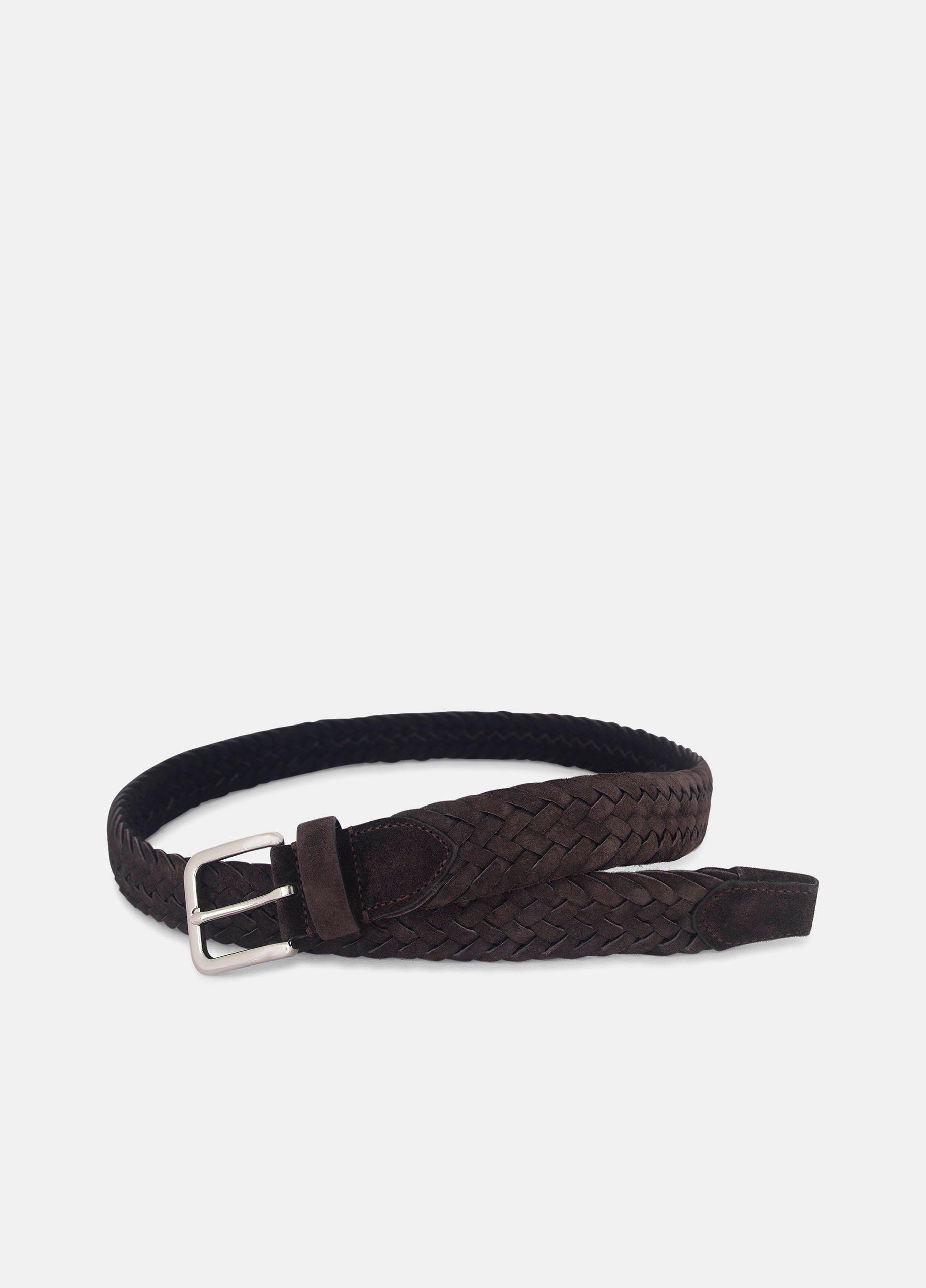 Men's 35mm Woven Suede Belt image number 1