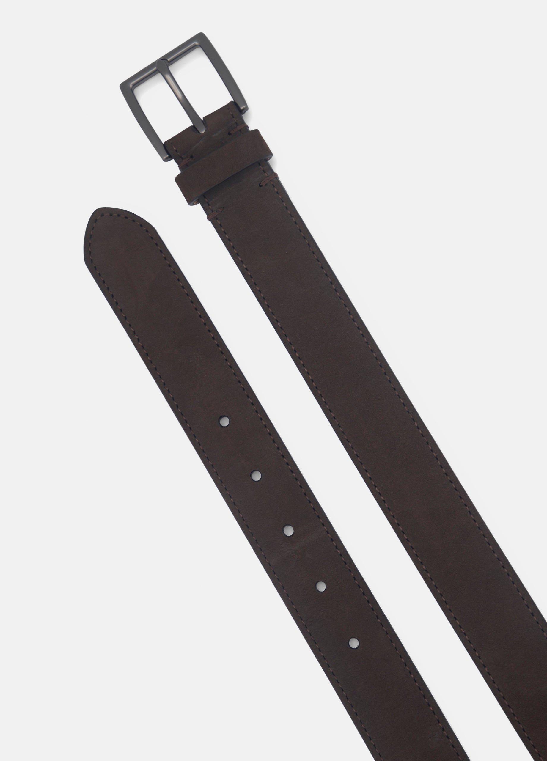 Men's 32mm Nubuck Leather Belt image number 2