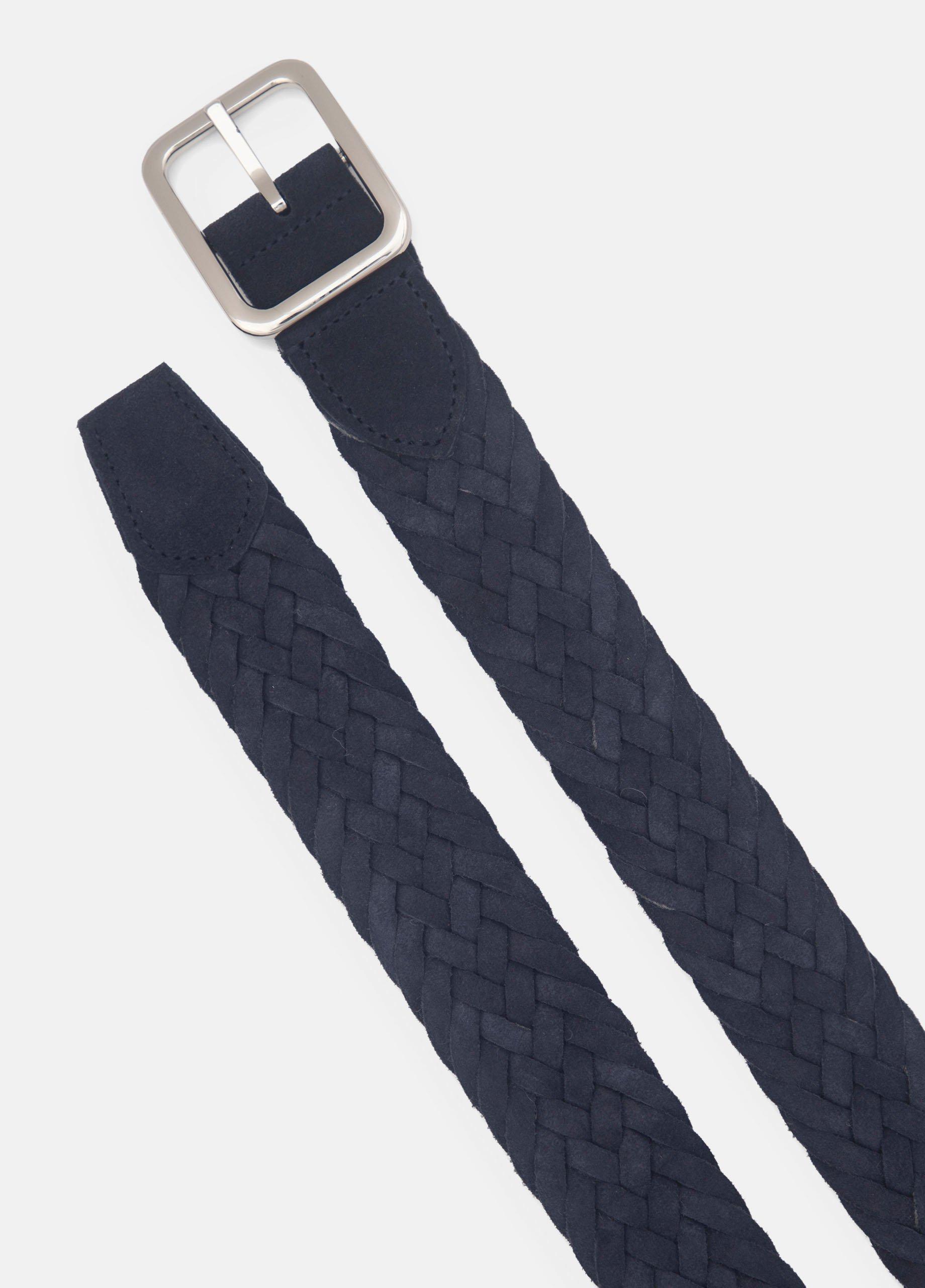Men's 35mm Reversible Woven Suede Belt image number 2