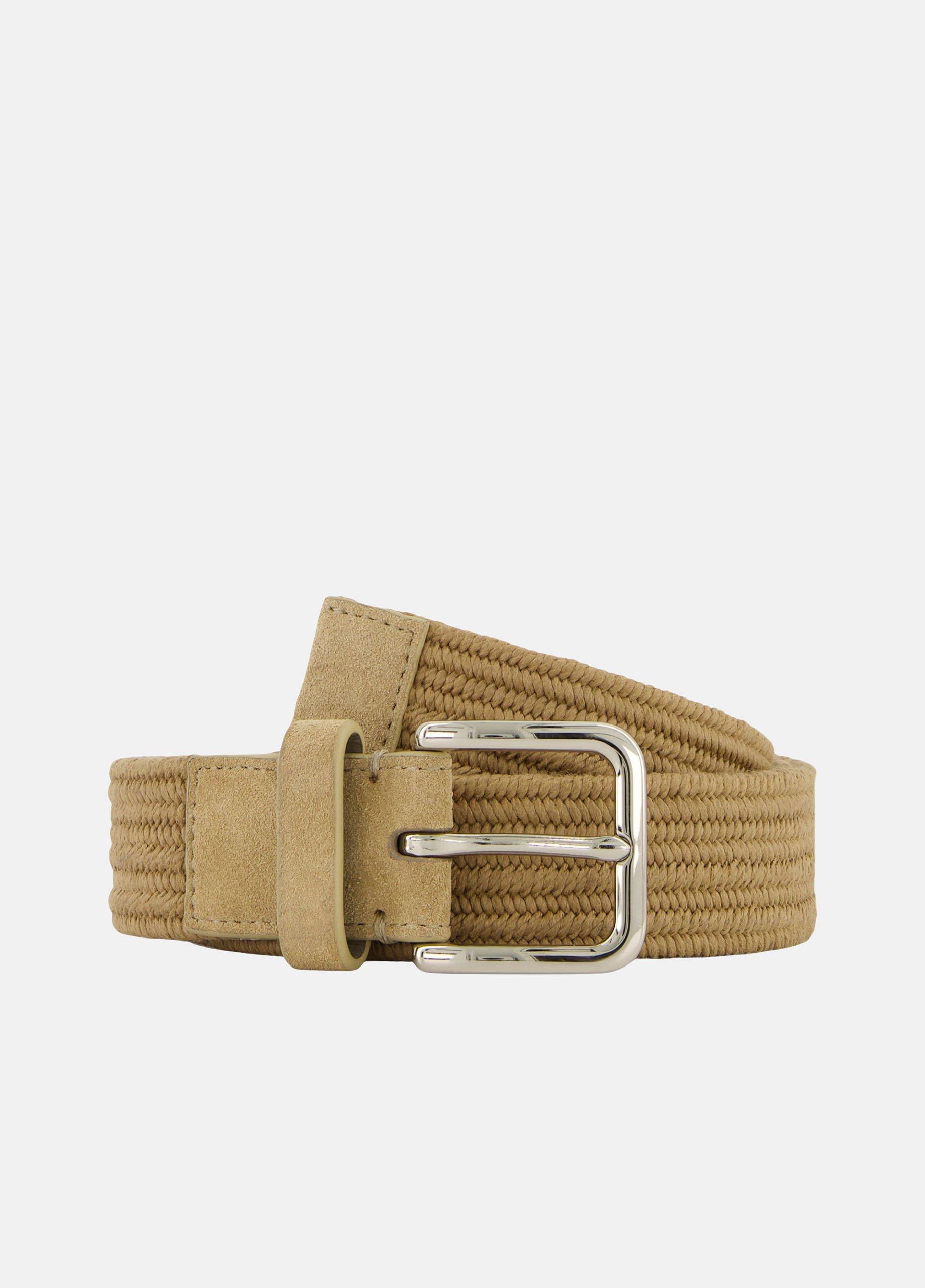Men's Alex 32mm Woven Suede Belt from Vince - $98