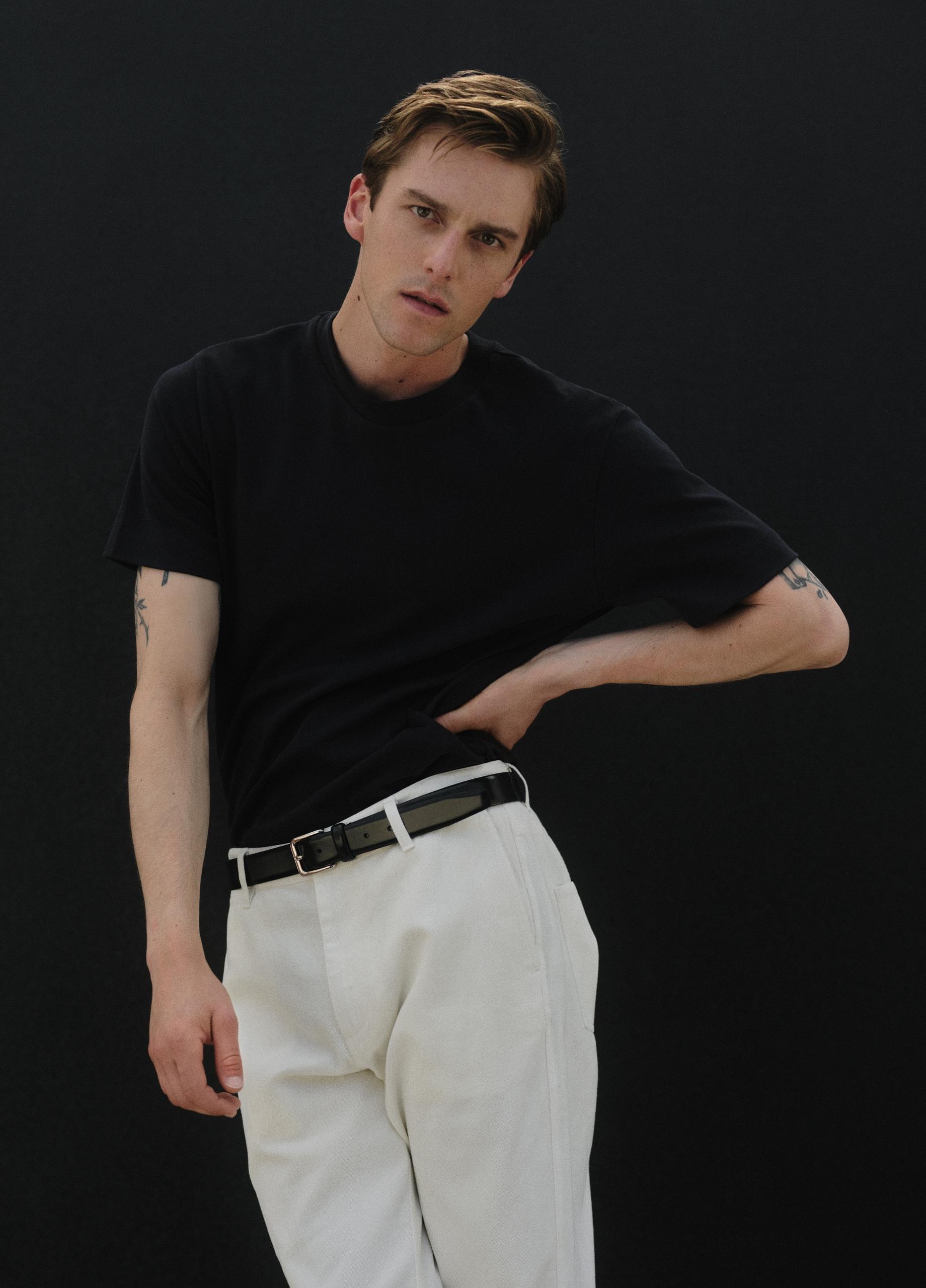 Men's 30mm Spazzolato Leather Belt image number 3