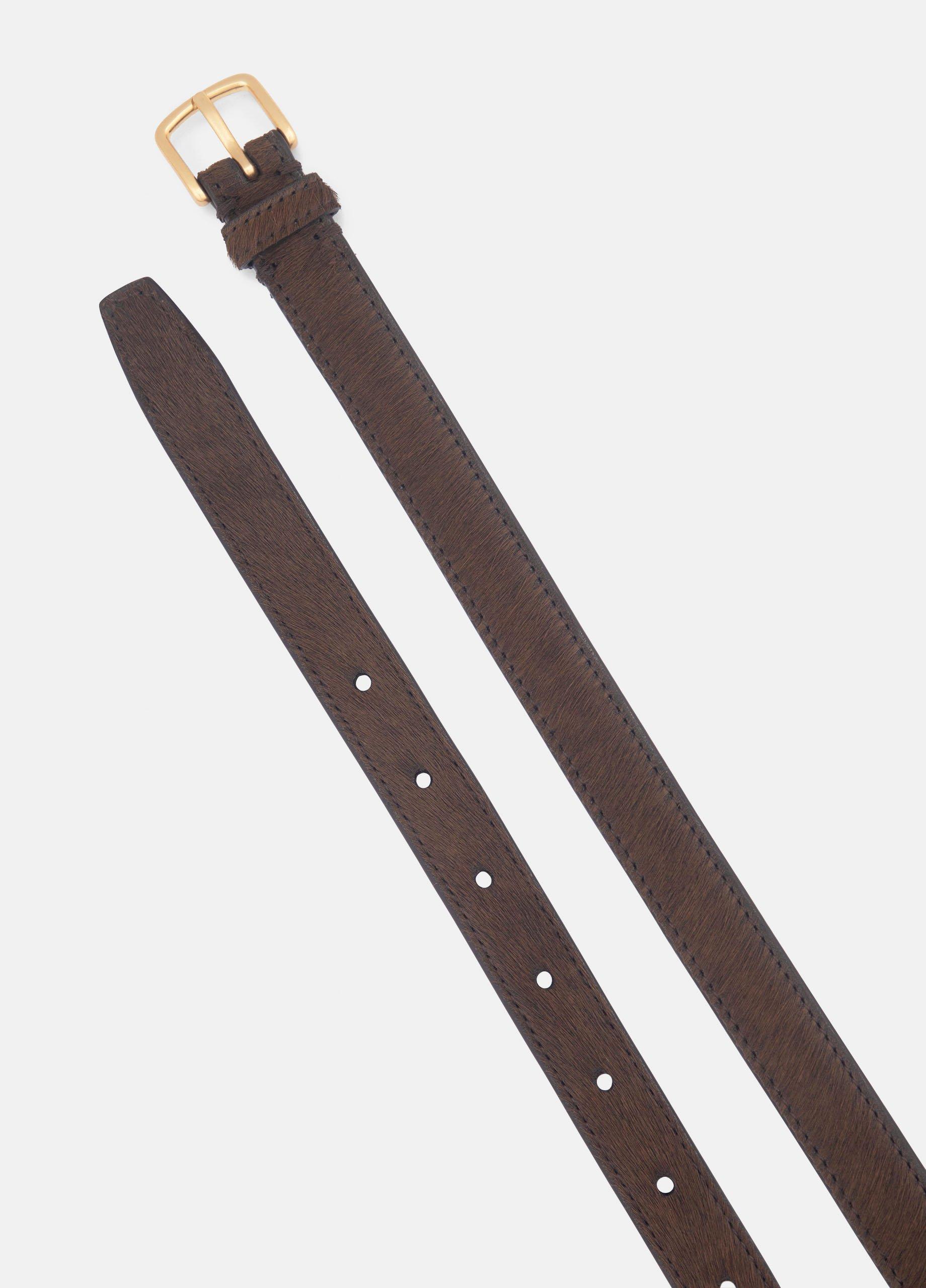 Women's 20mm Calf Hair Belt image number 2