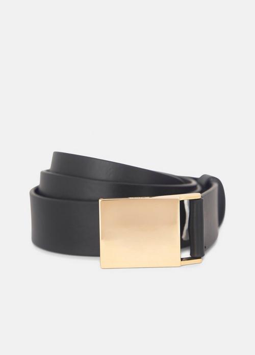 Women's 30mm Plaque Leather Belt