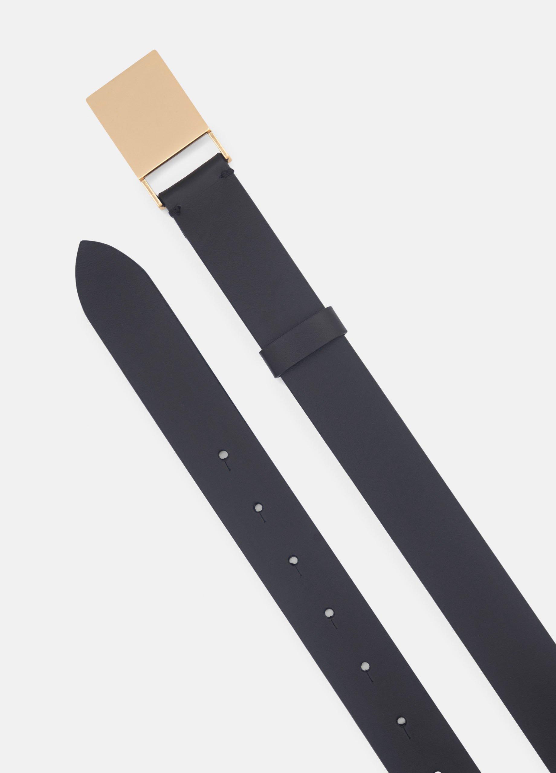 Women's 30mm Plaque Leather Belt image number 2