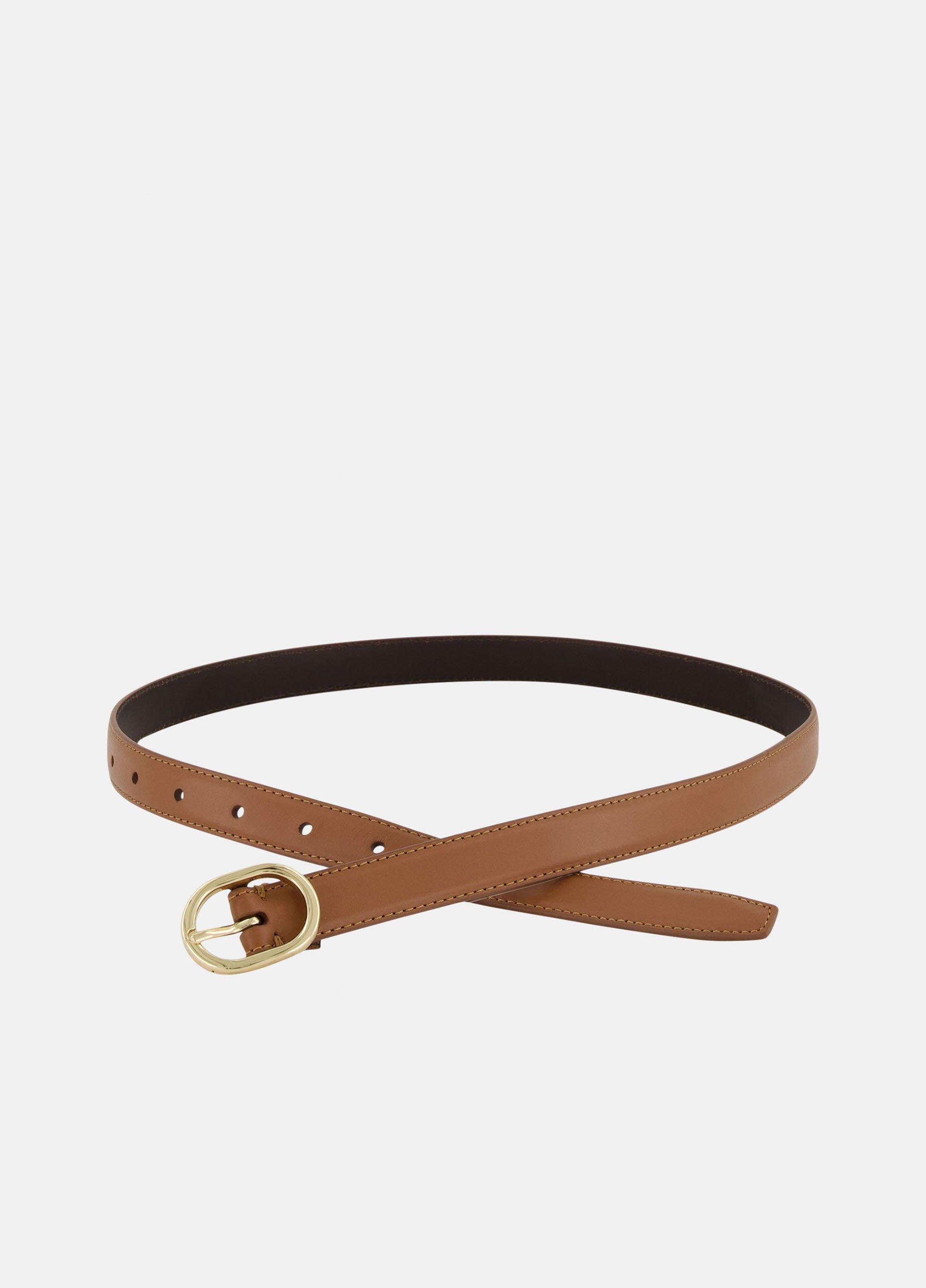 Women's Avery 20mm Stitched Leather Belt image number 1