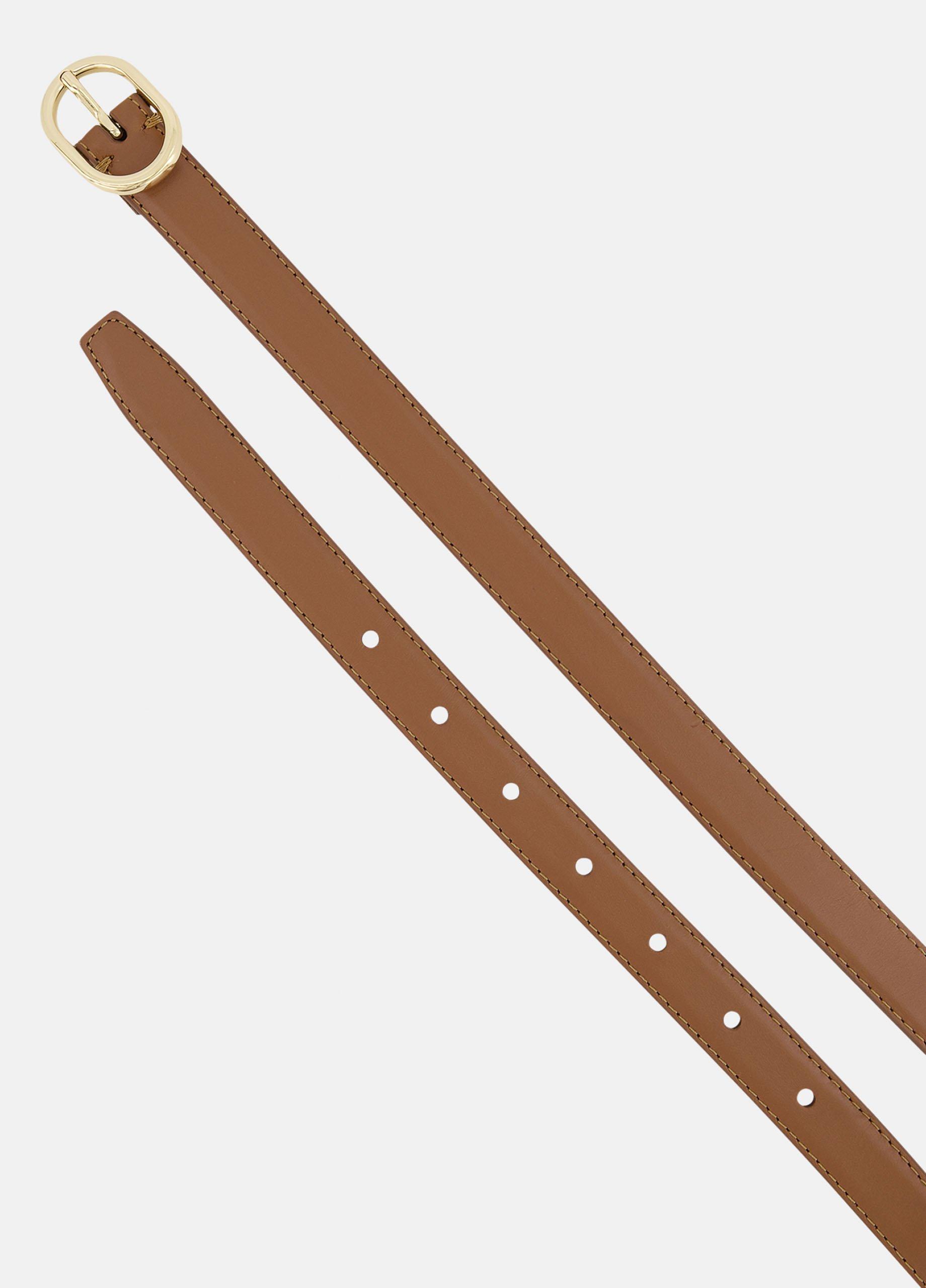 Women's Avery 20mm Stitched Leather Belt image number 2