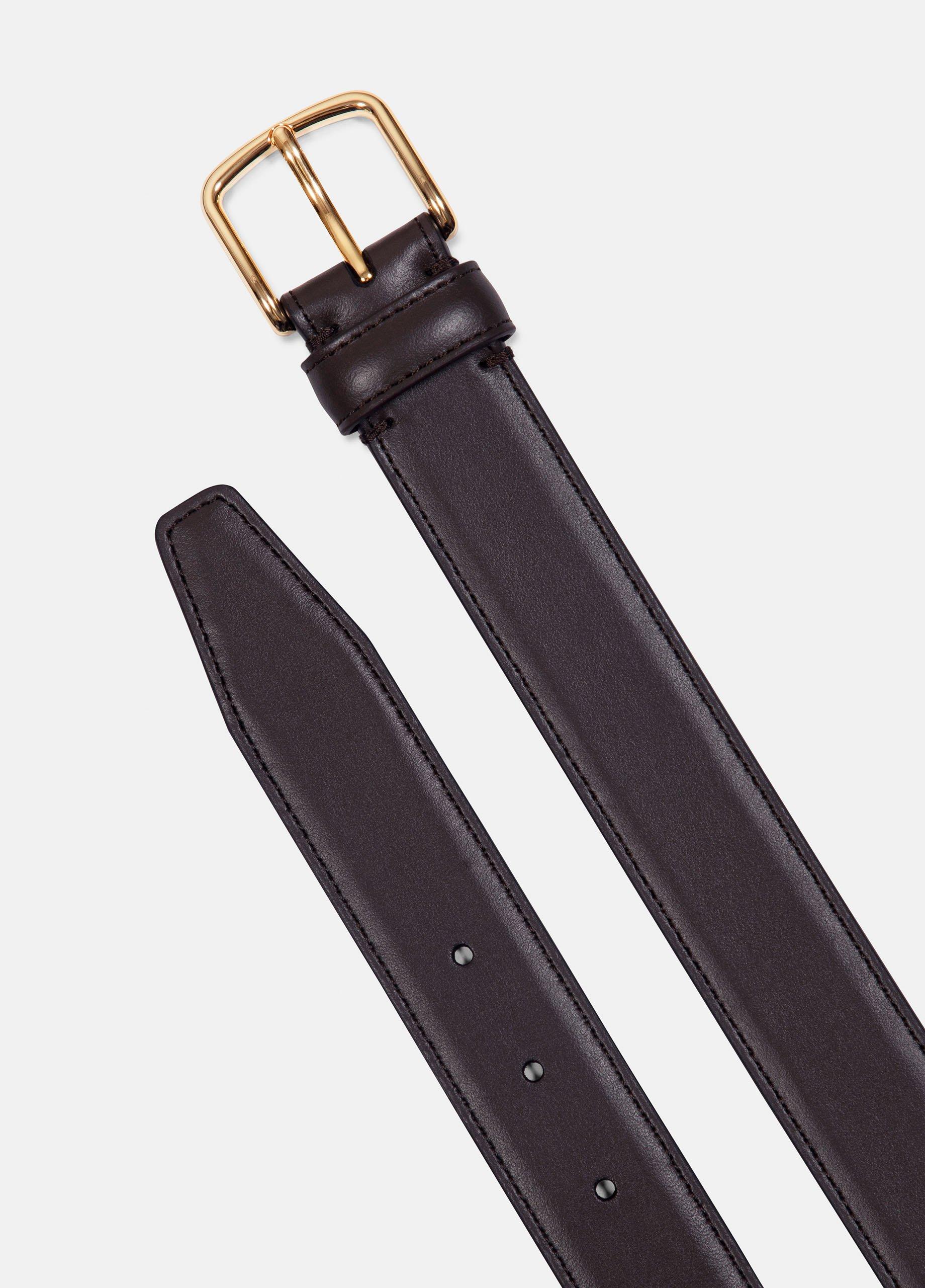 Women&rsquo;s 32mm Stitched Leather Belt image number 2