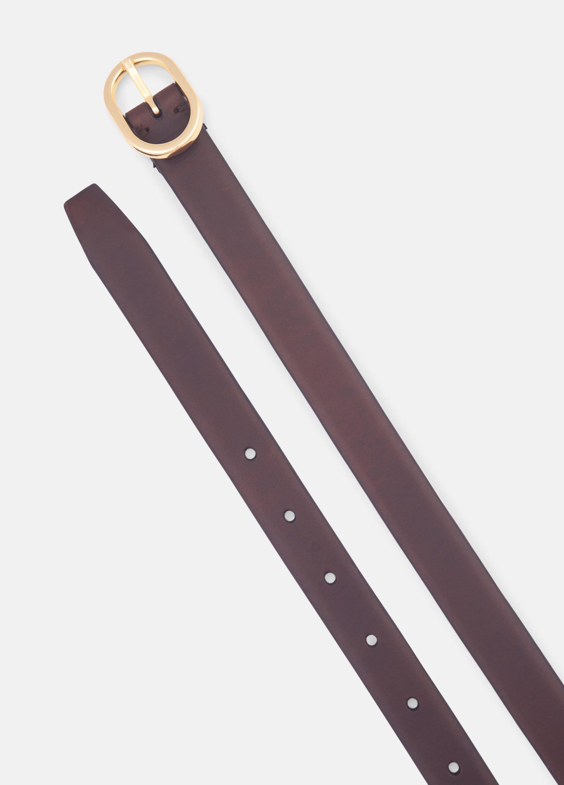Women's 20mm Spazzolato Leather Belt image number 2