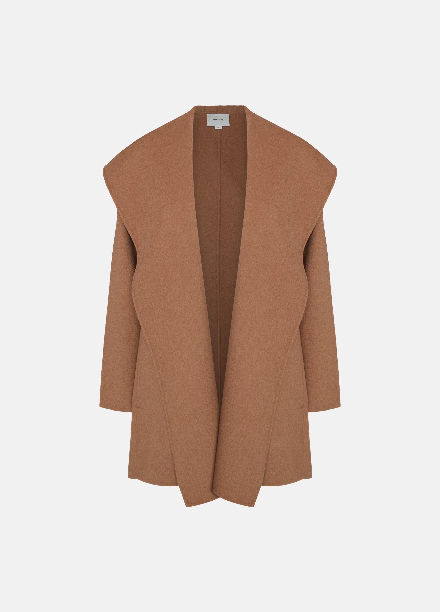 Wool-Blend Hooded Coat in Women | Vince