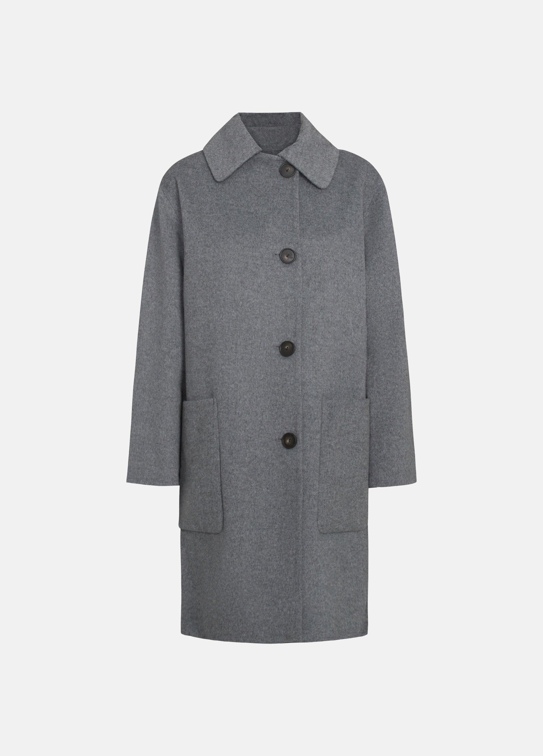 Wool-Blend Patch Pocket Car Coat image number 0