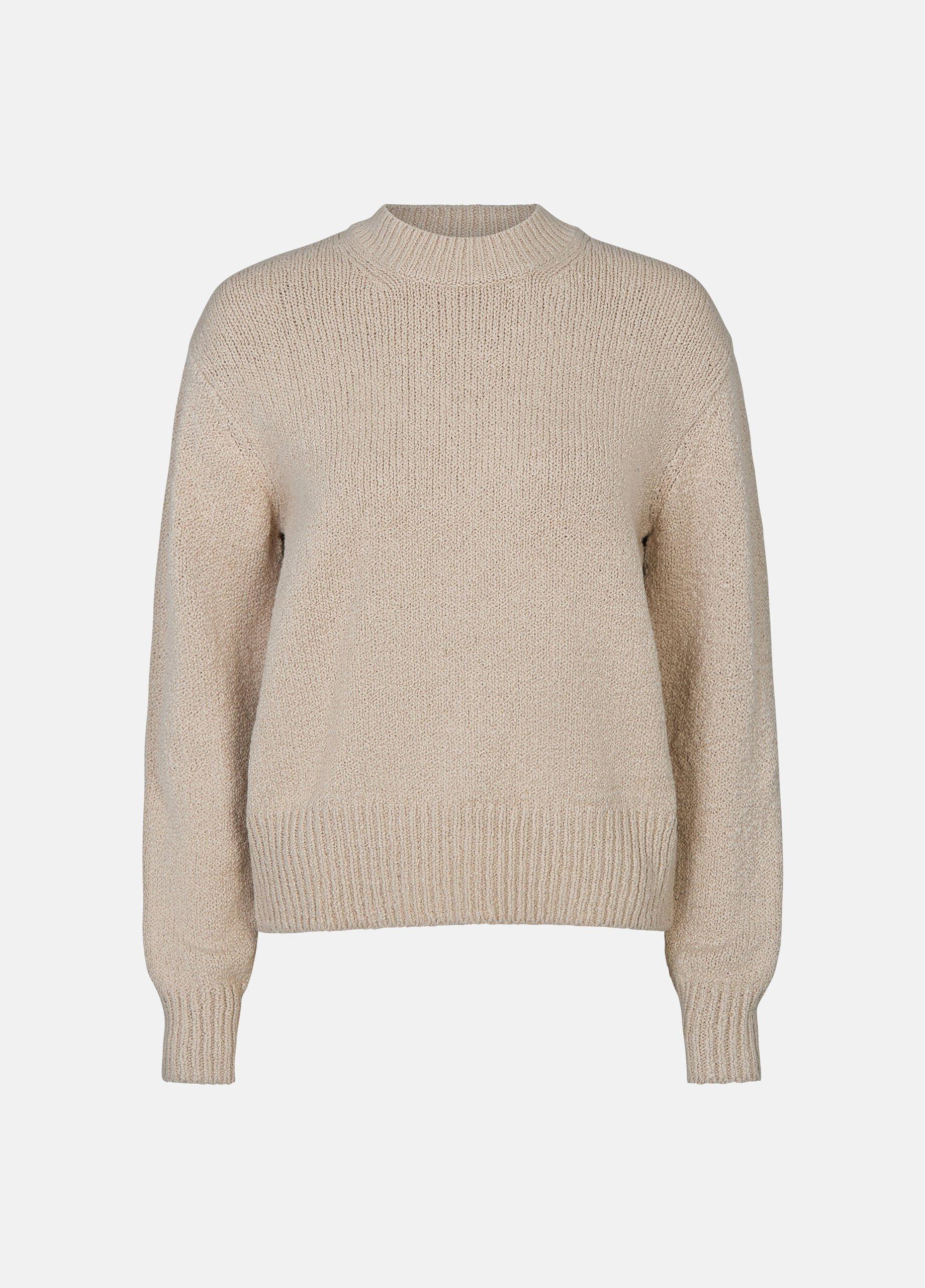 Ribbed Cotton-Blend Drop-Shoulder Crew Neck Sweater image number 0