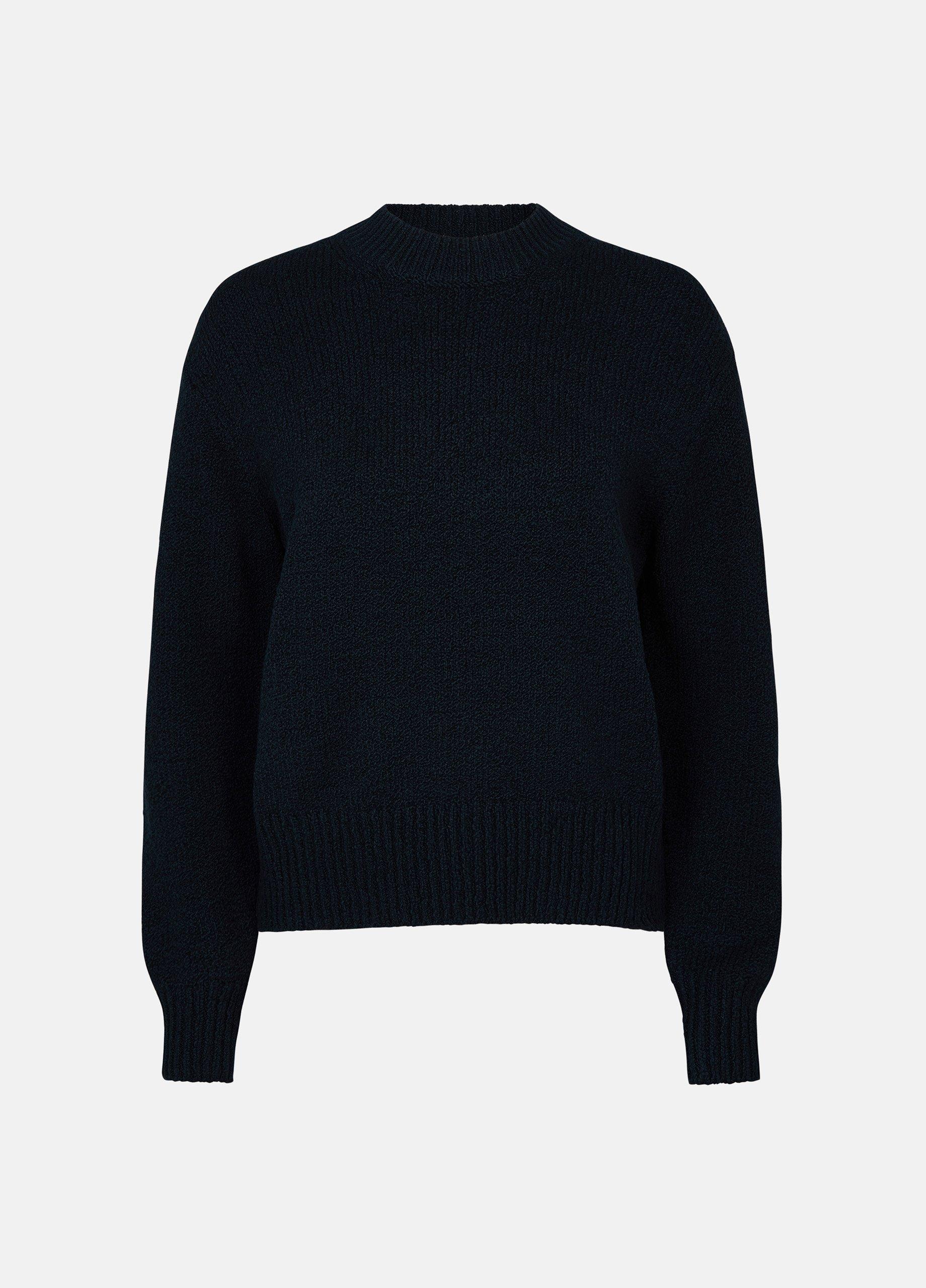 Ribbed Cotton-Blend Drop-Shoulder Crew Neck Sweater image number 0