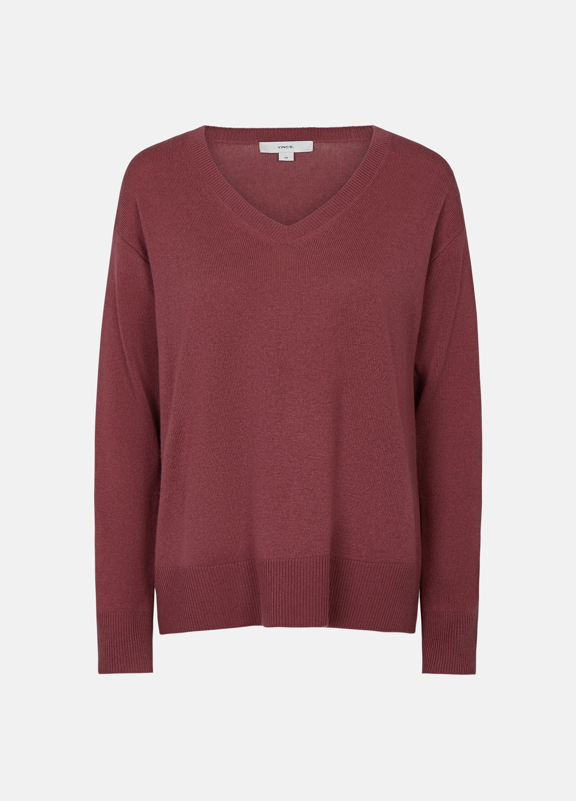 Wool-Cashmere Boxy V-Neck Sweater image number 0
