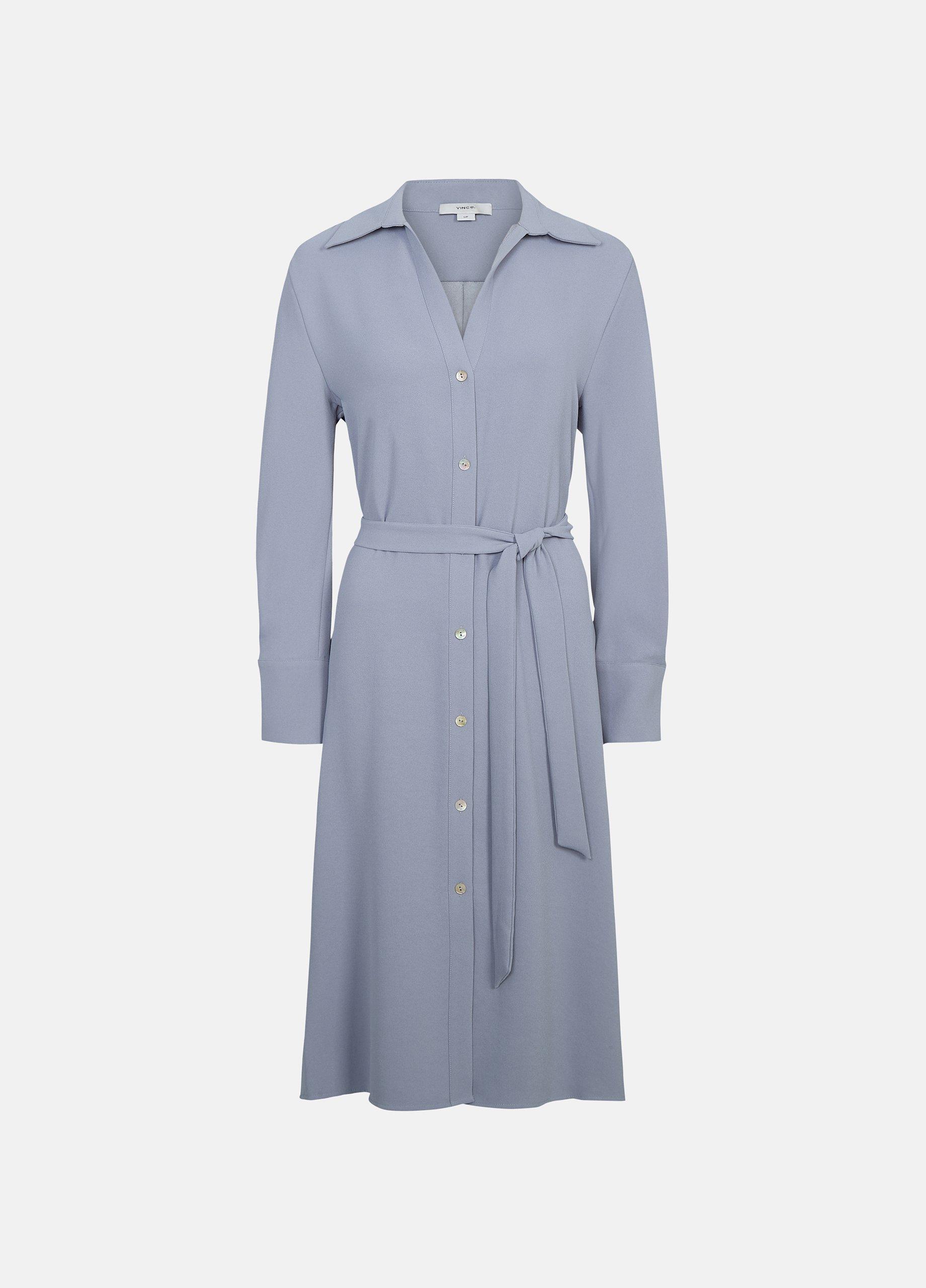 Crepe Belted Shirt Dress image number 0
