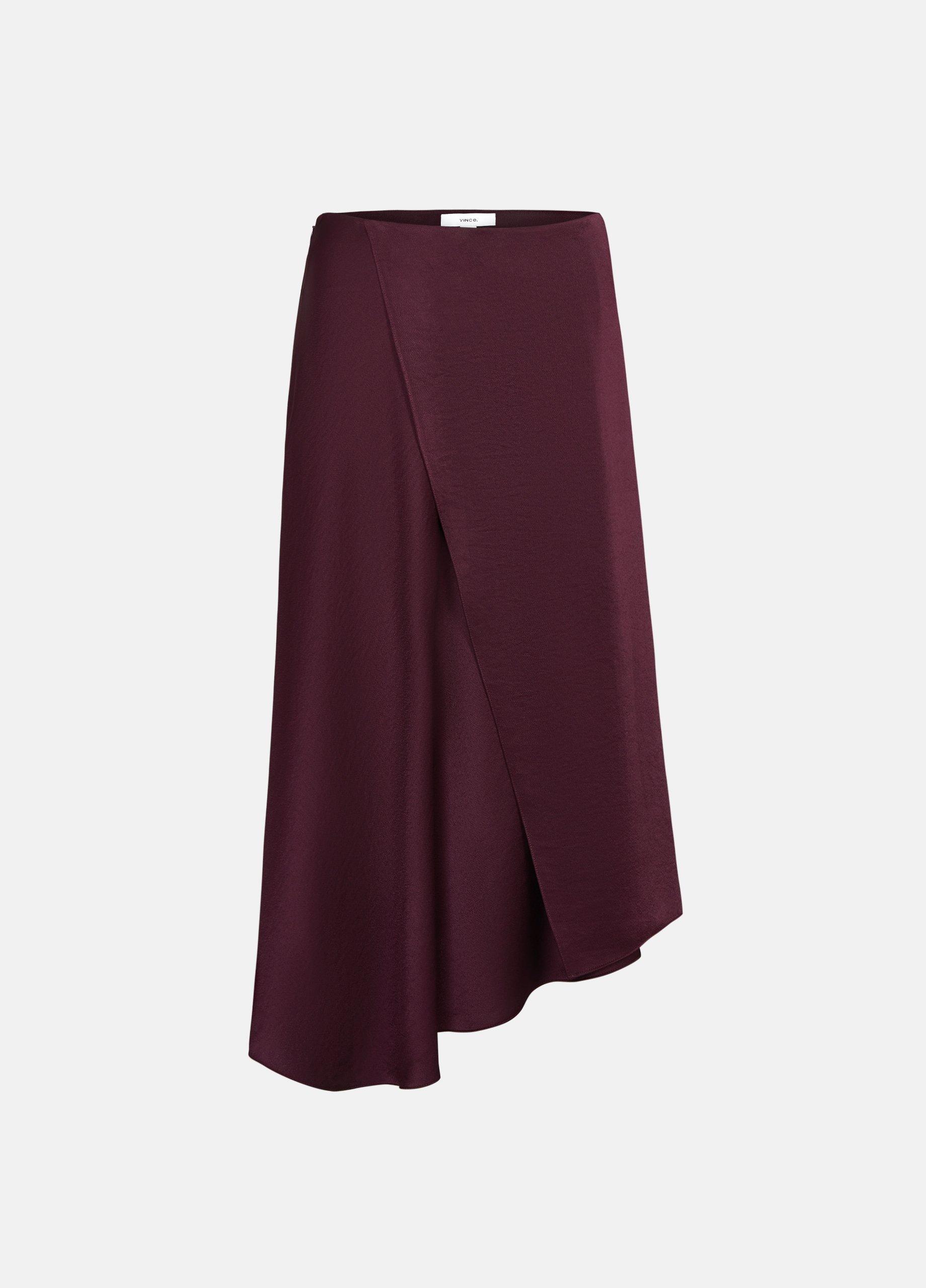 Draped Satin Skirt image number 0