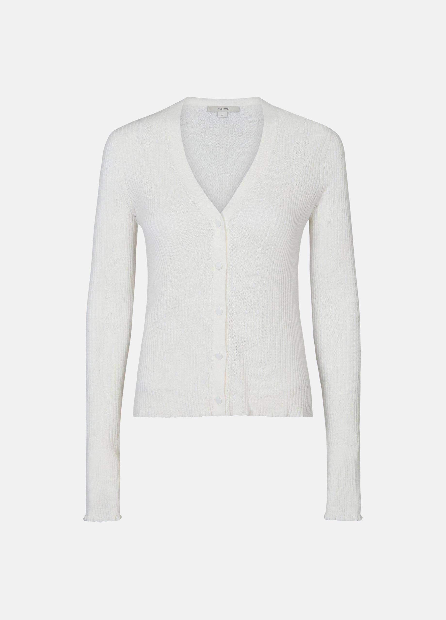 Ribbed Cotton Cardigan image number 0