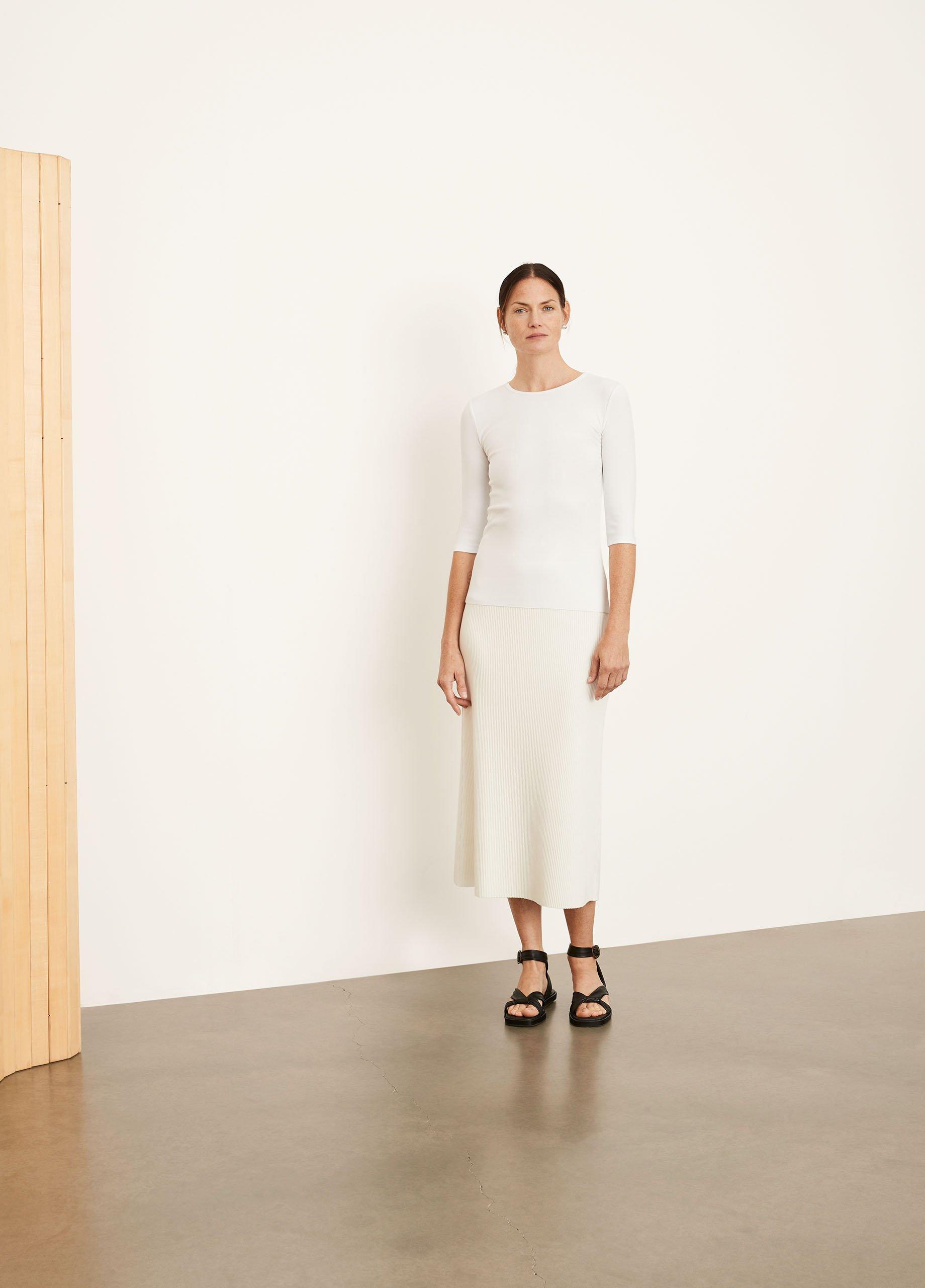 Elbow Sleeve Crew Neck T-Shirt image number 0