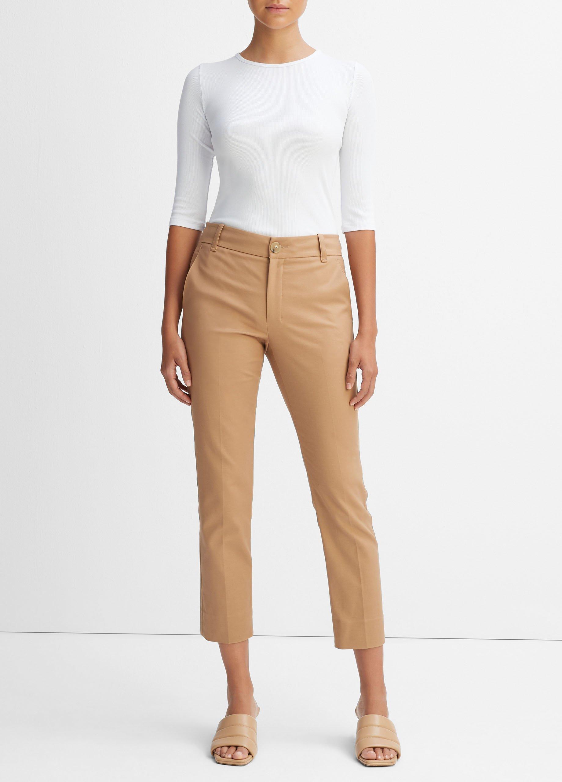 빈스 Vince Cigarette Trouser,ALMOND