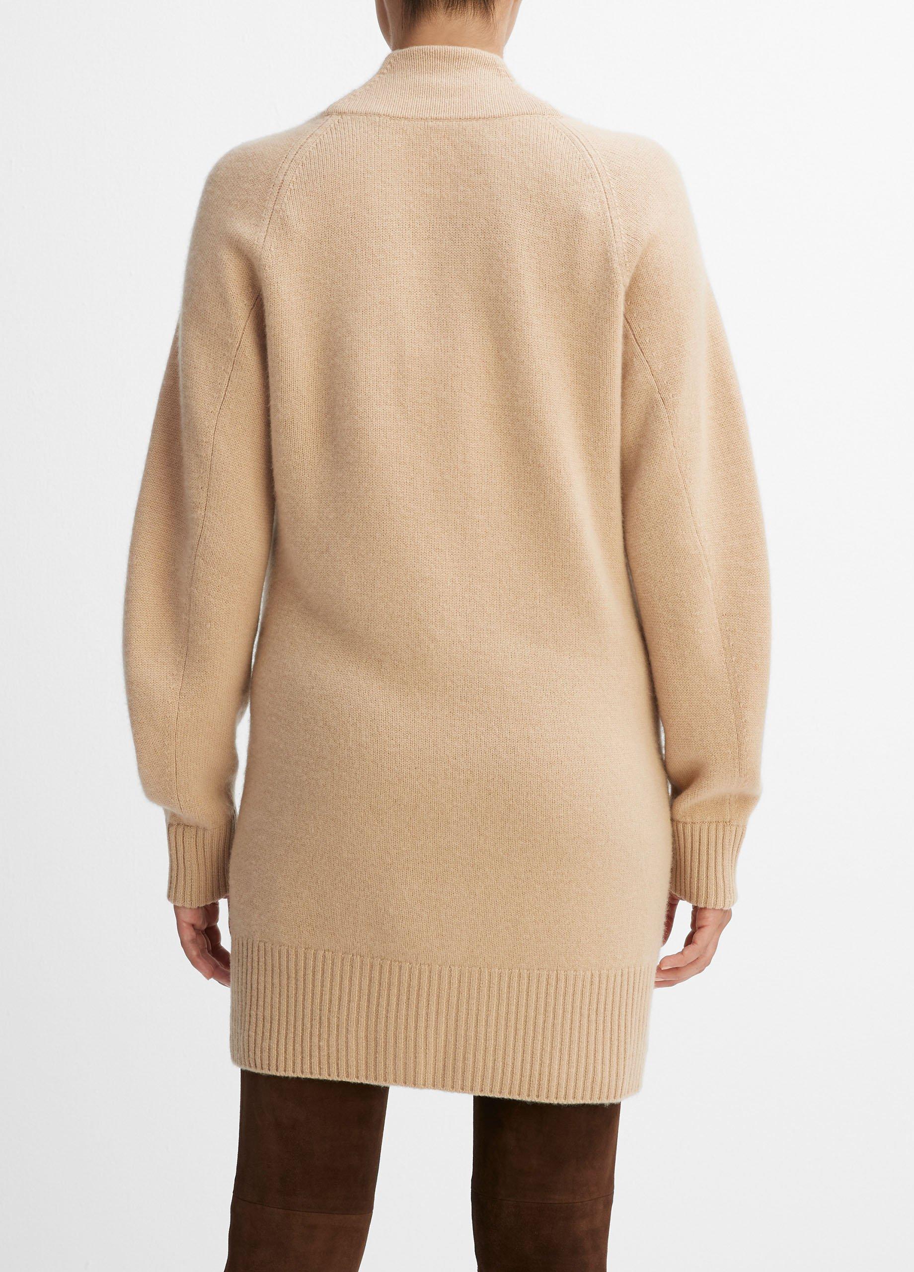 Cashmere Open-Front Cardigan