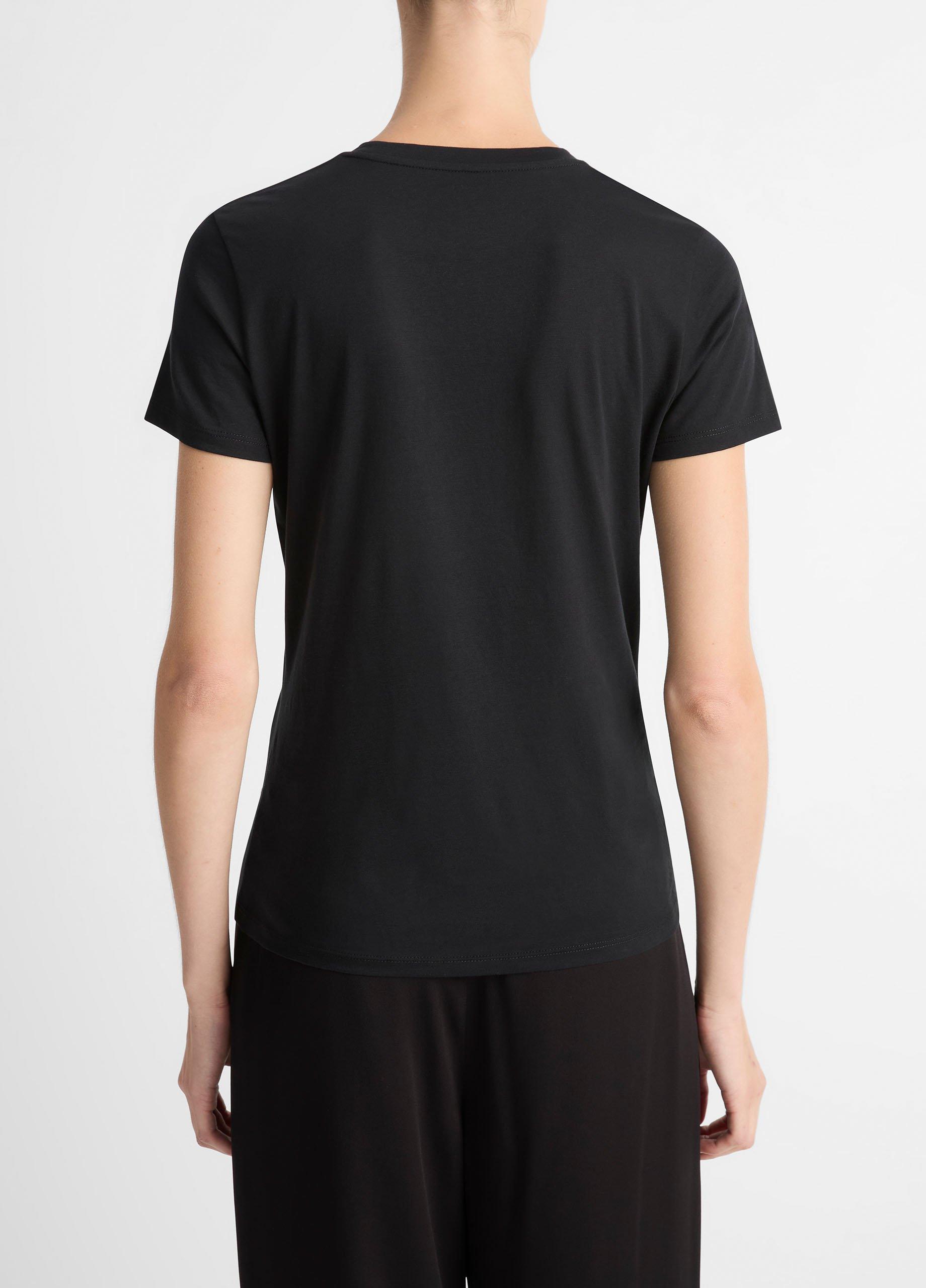 Essential Pima Cotton Crew Neck T-Shirt image number 3