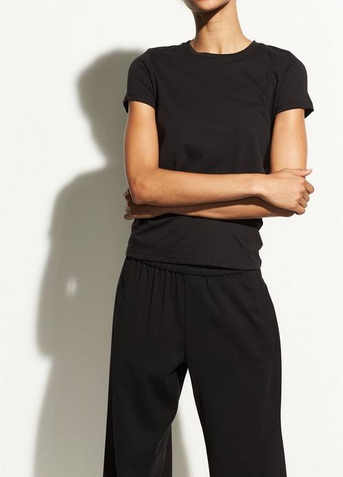 Essential Pima Cotton Crew Neck Tee for Women | Vince Essential Pima Cotton Crew Neck Tee for Women | Vince