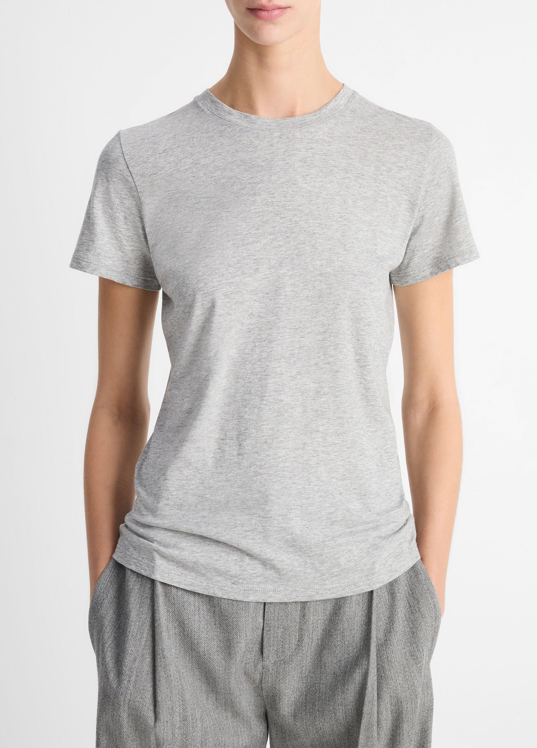 Essential Pima Cotton Crew Neck T-Shirt