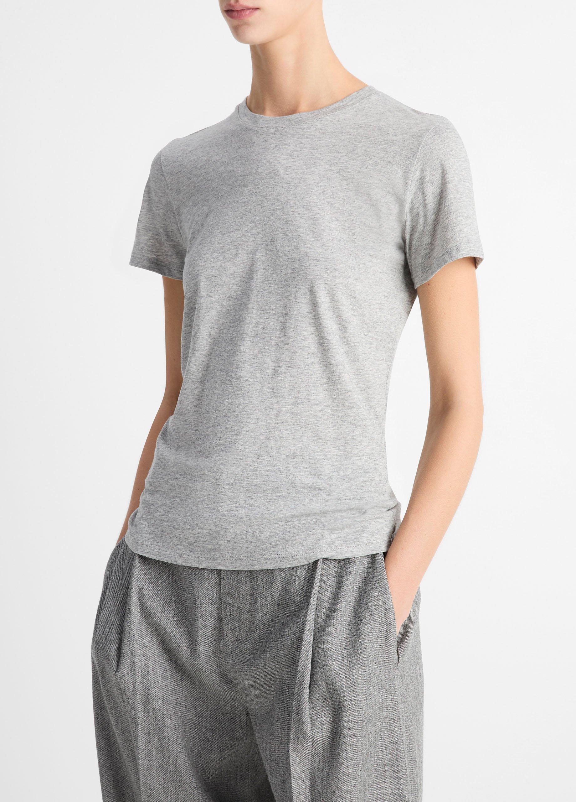 Essential Pima Cotton Crew Neck T-Shirt image number 2