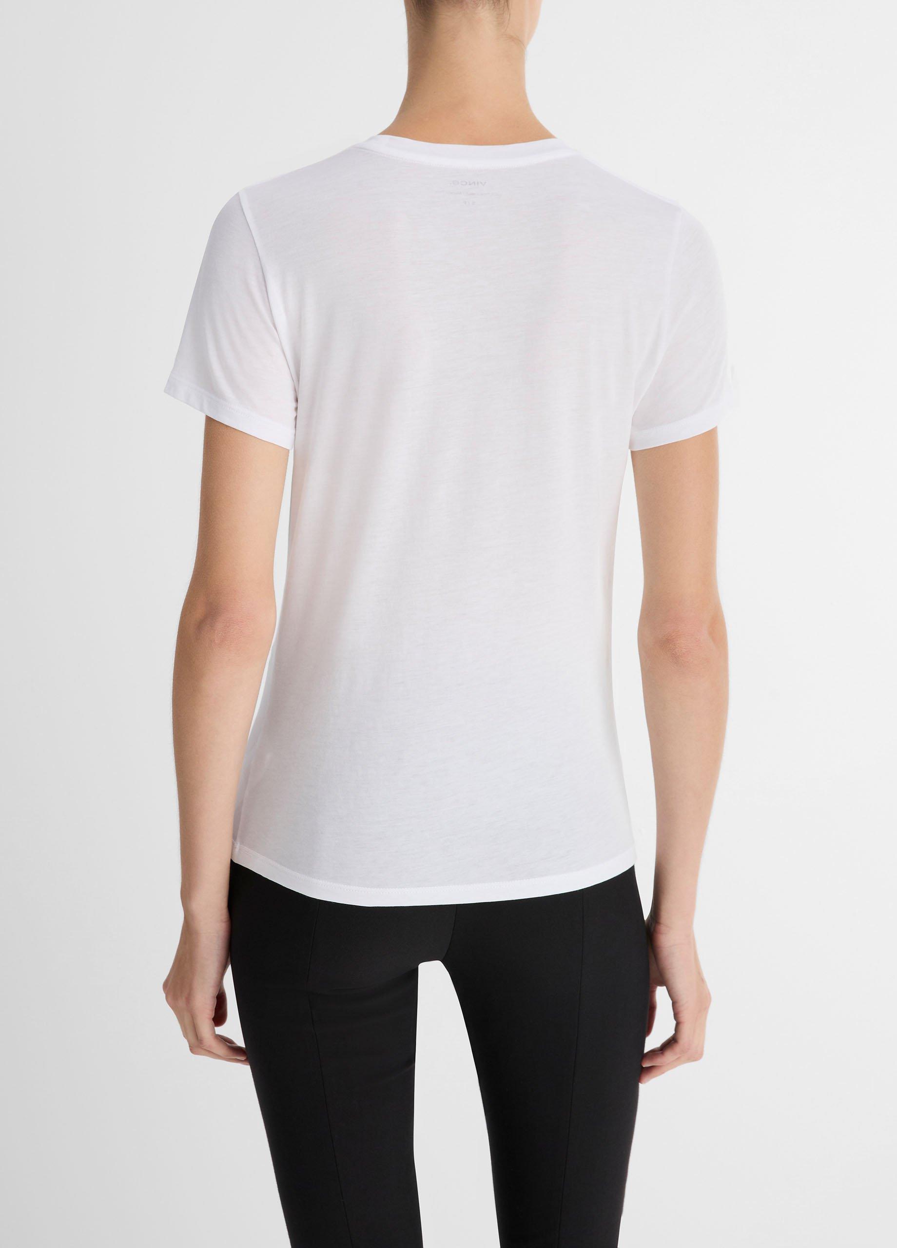 Vince Crewneck Short-sleeved T-shirt in White for Men