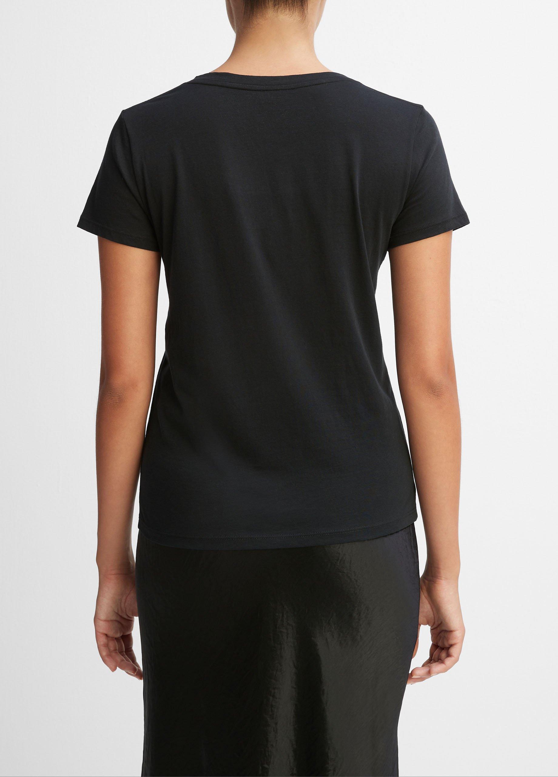 Essential Pima Cotton V-Neck T-Shirt image number 3