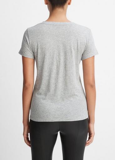 Essential Pima Cotton V-Neck T-Shirt image number 3