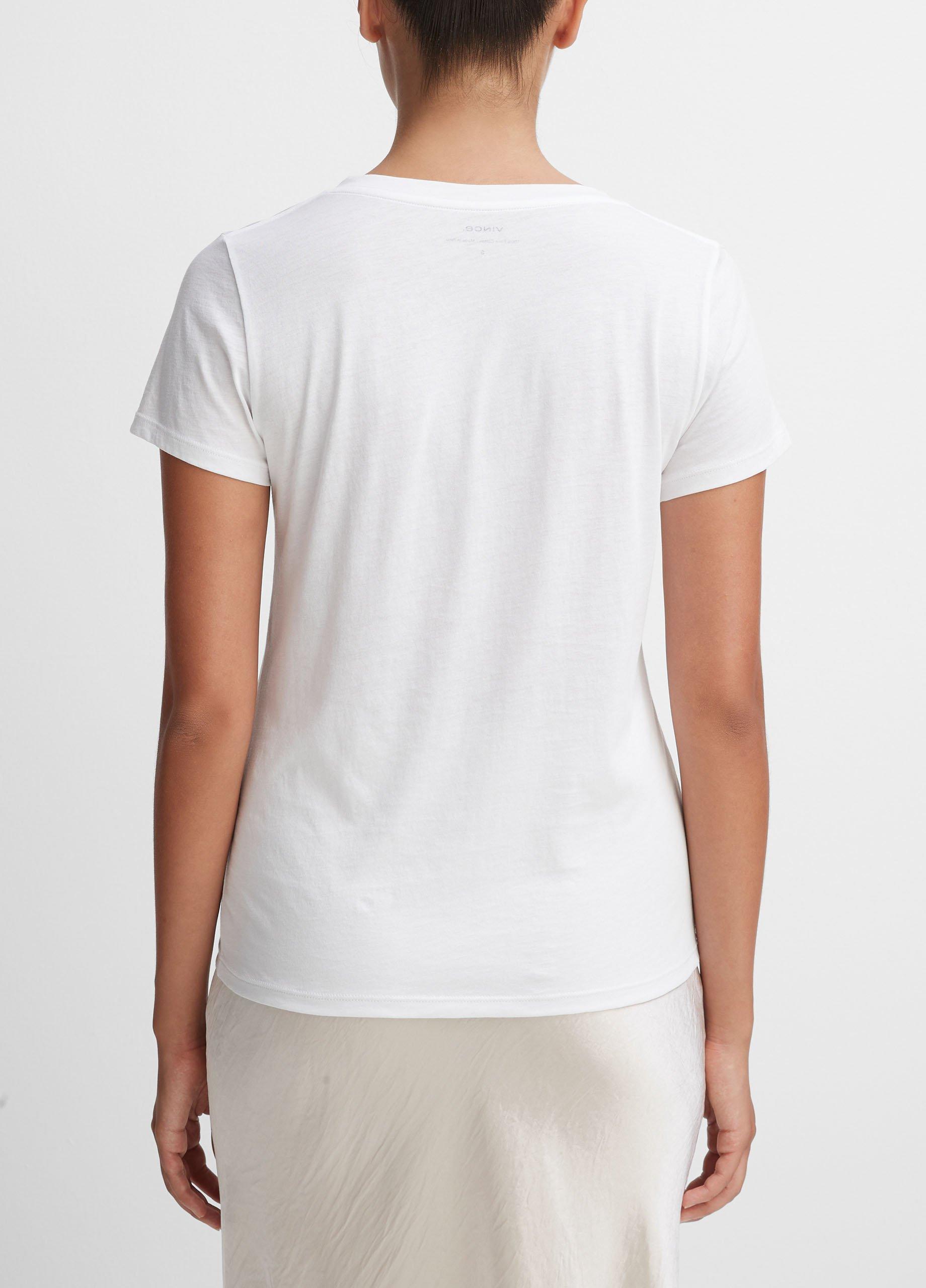 Lucky Brand Essential V-Neck T-Shirt in Bright White