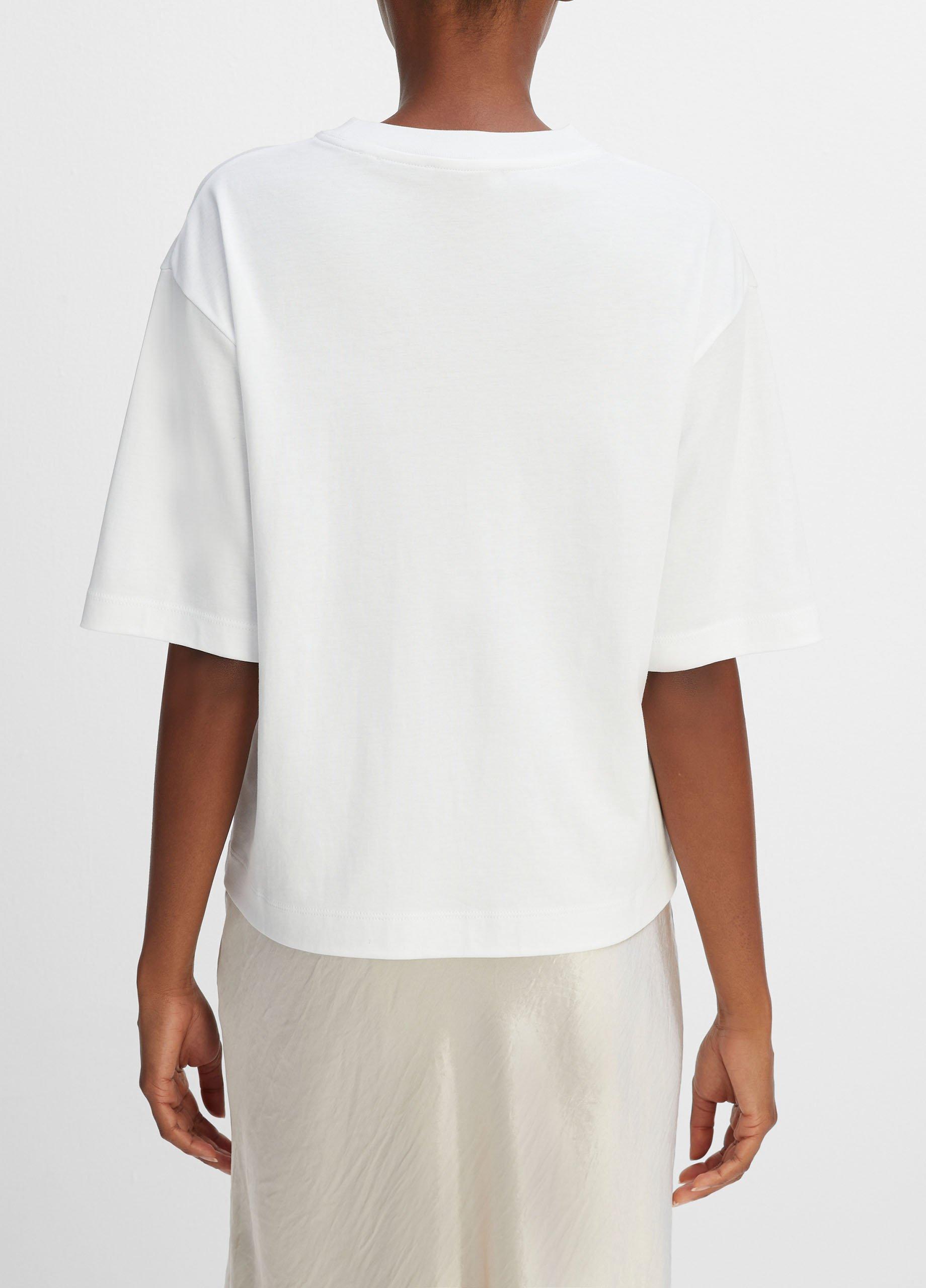 Wide-Sleeve Crop T-Shirt in Short Sleeve | Vince